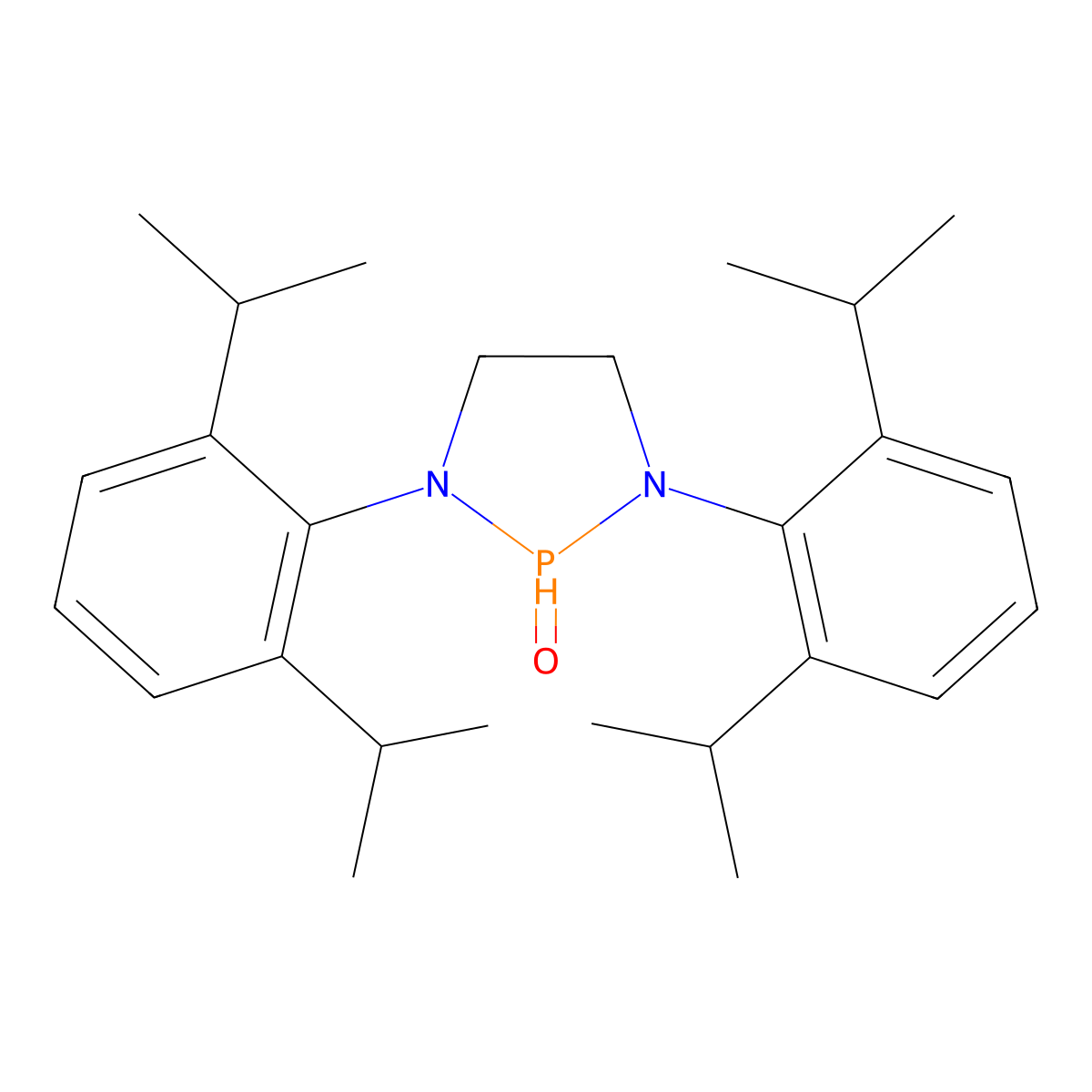 1,3-Bis(2,6-diisopropylphenyl)-1,3,2-diazaphospholidine 2-oxide molecular structure, CAS 854929-36-5