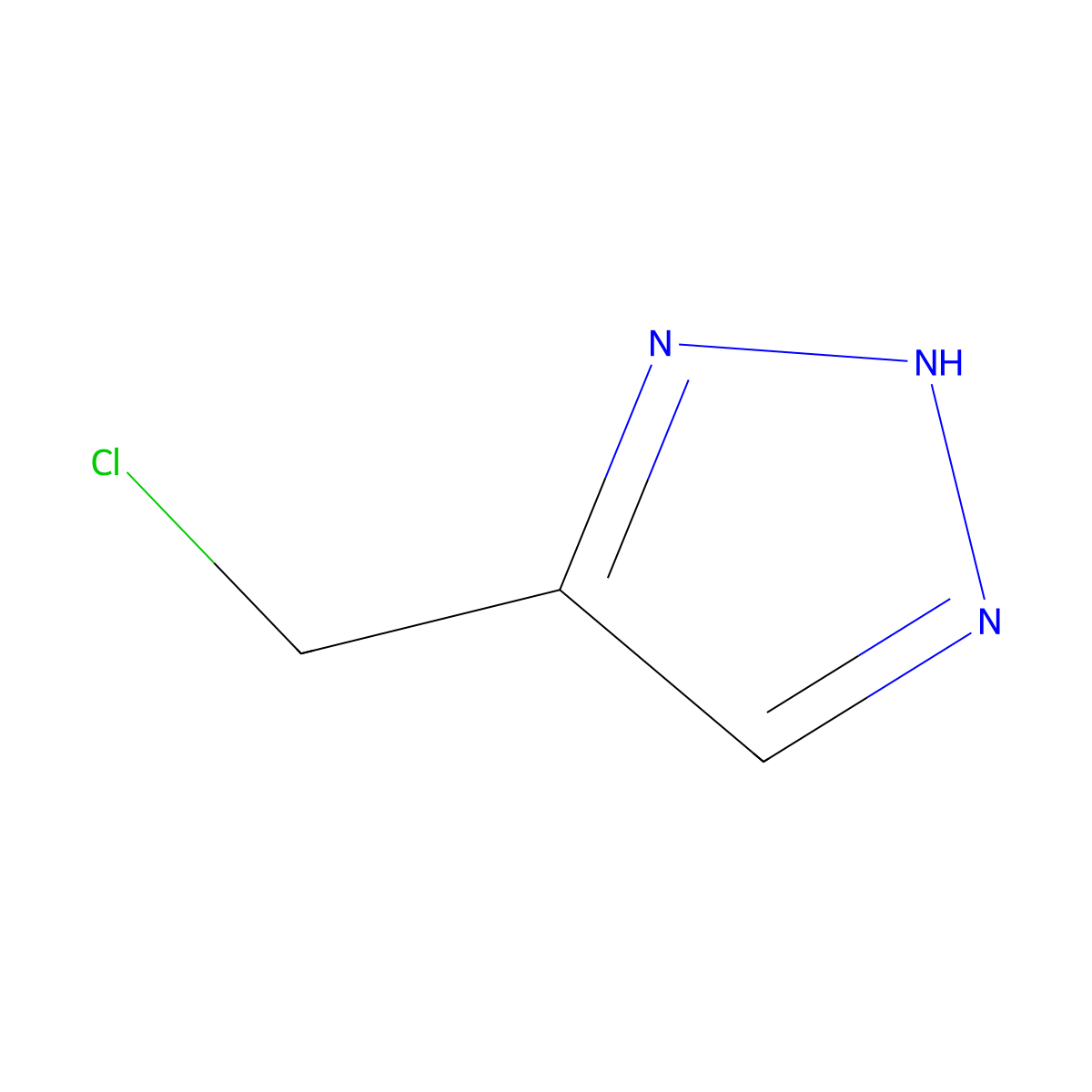 5-(chloromethyl)-1H-1,2,3-triazole molecular structure, CAS 854937-88-5