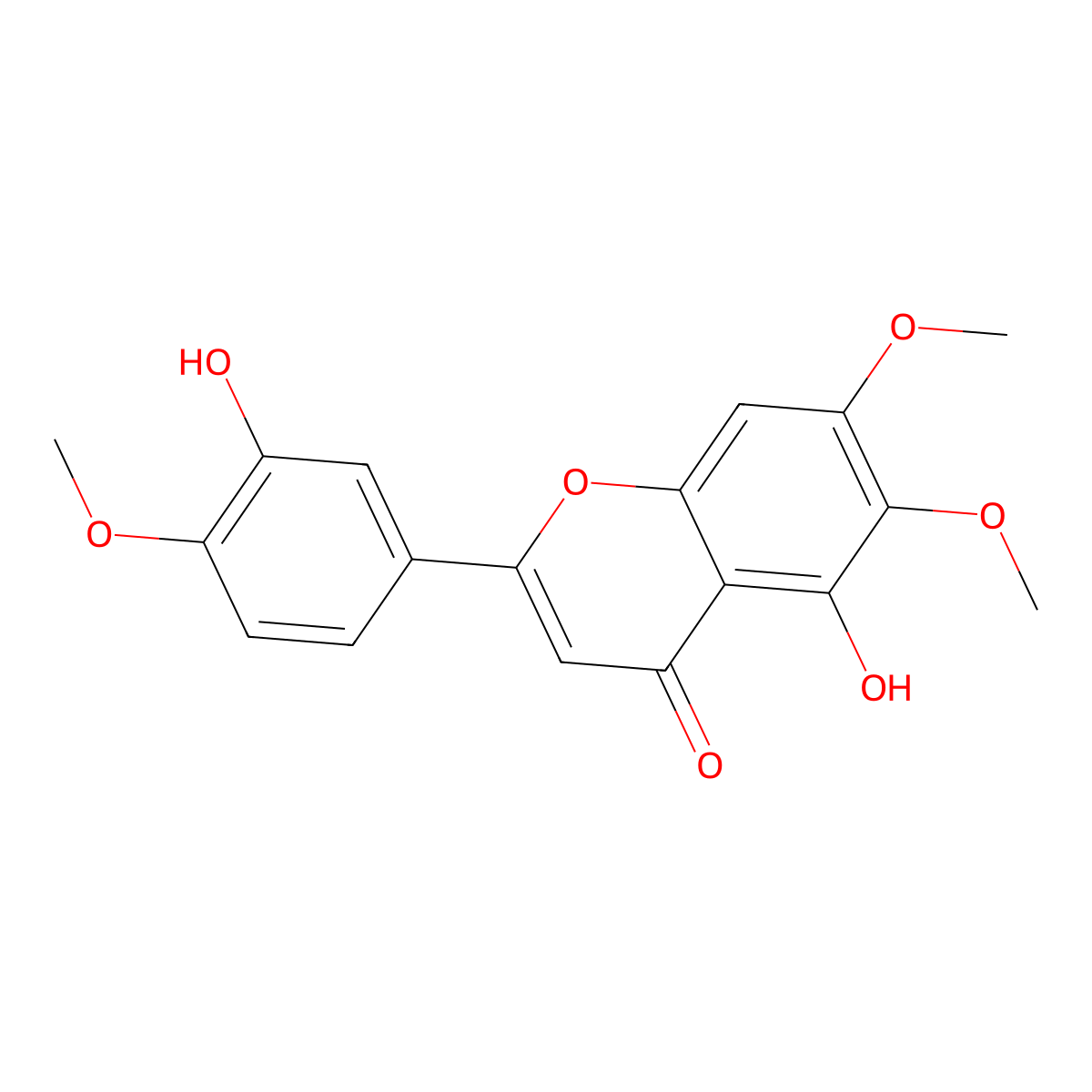 Eupatorin molecular structure, CAS 855-96-9