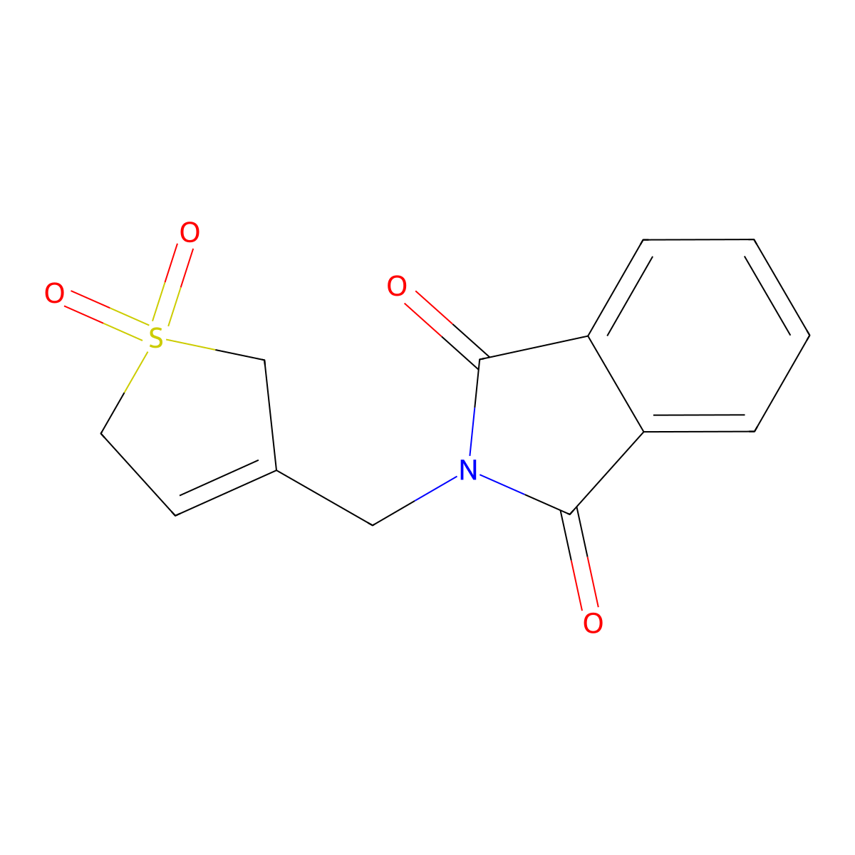 2-[(1,1-Dioxo-2,5-dihydrothiophen-3-yl)methyl]isoindole-1,3-dione molecular structure, CAS 85504-34-3