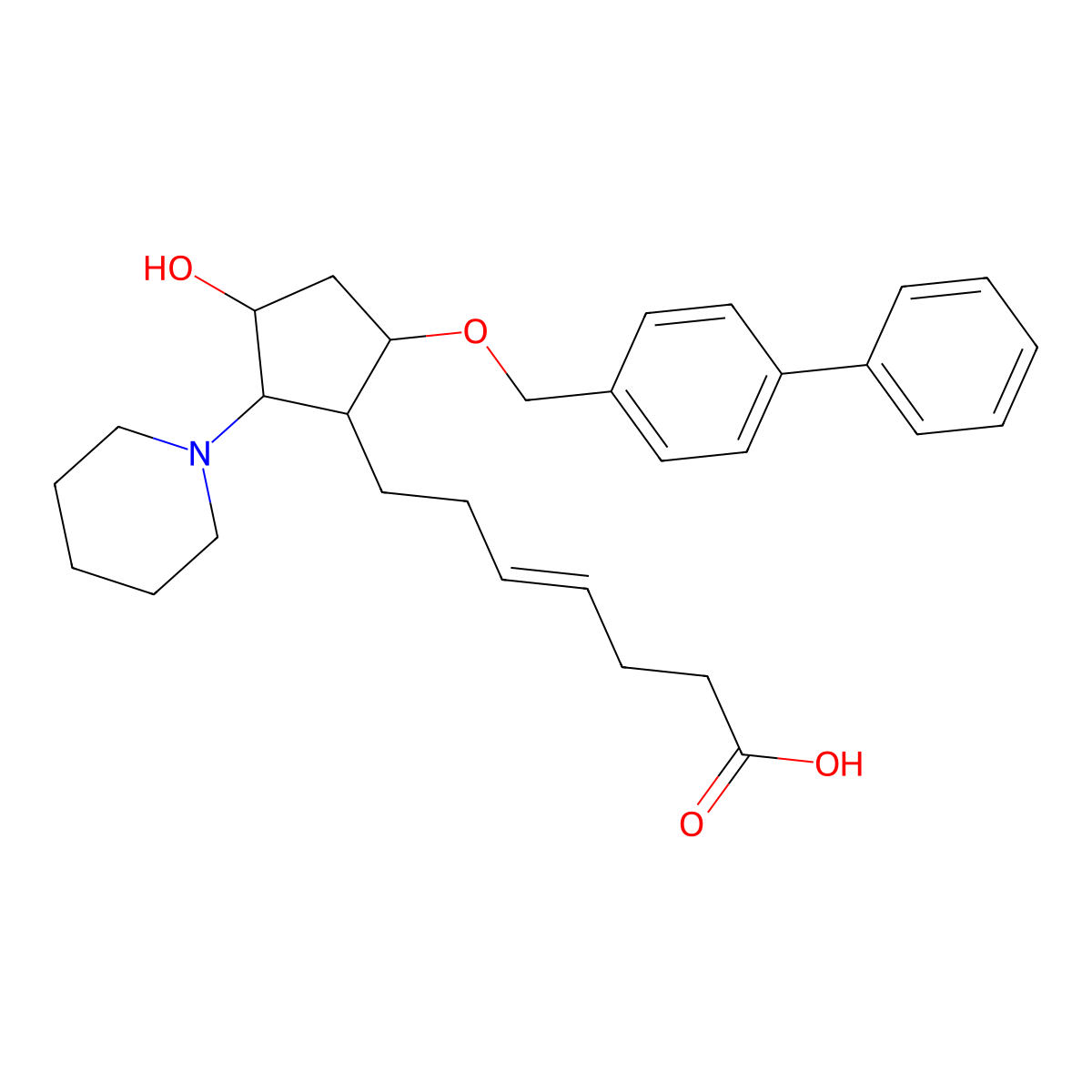 Vapiprost molecular structure, CAS 85505-64-2