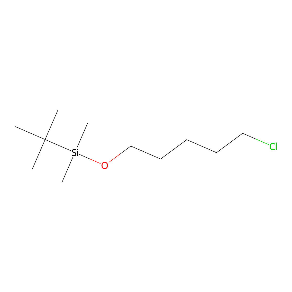 Tert-butyl[(5-chloropentyl)oxy]dimethylsilane molecular structure, CAS 85514-44-9