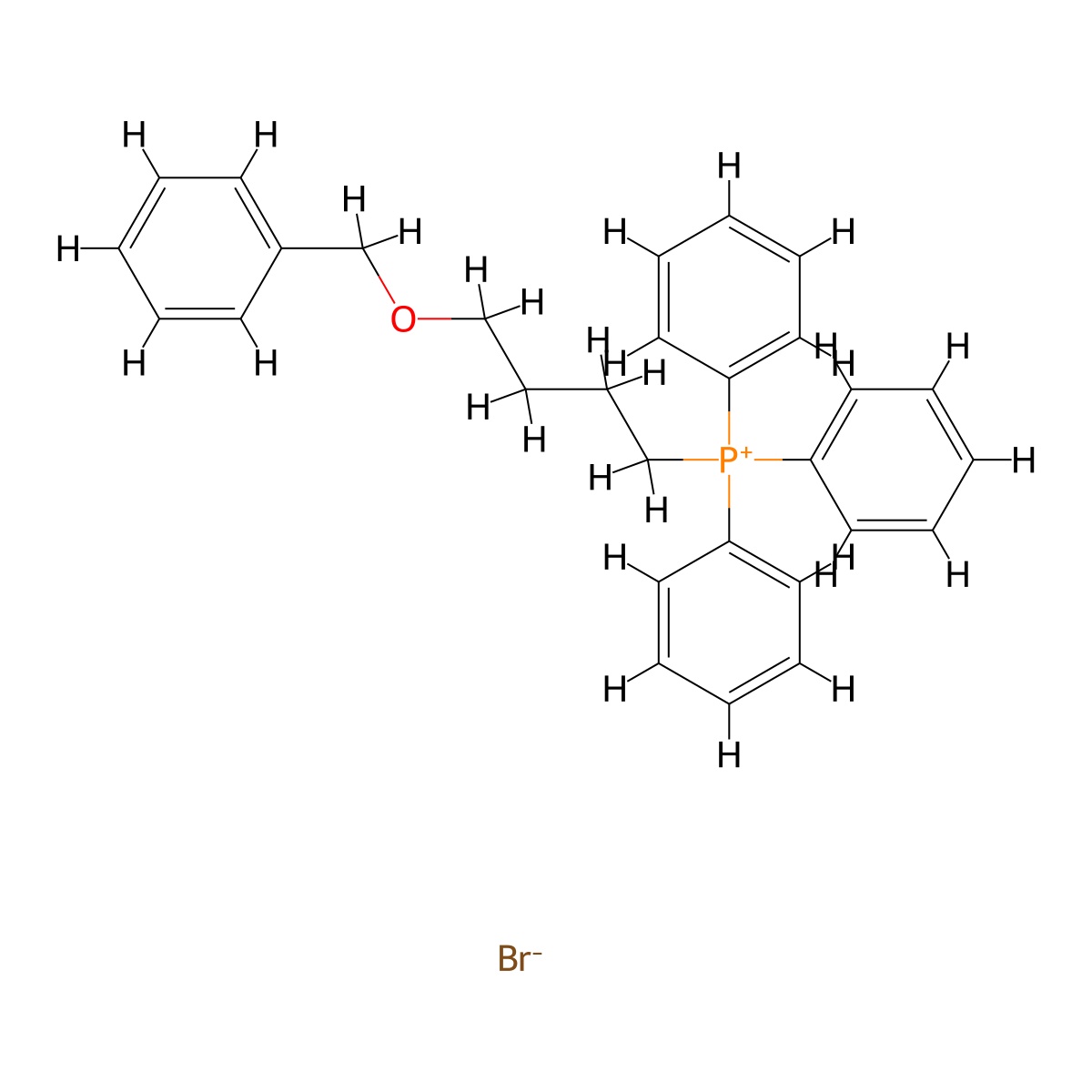 (4-Benzyloxybutyl)triphenylphosphonium bromide molecular structure, CAS 85514-52-9