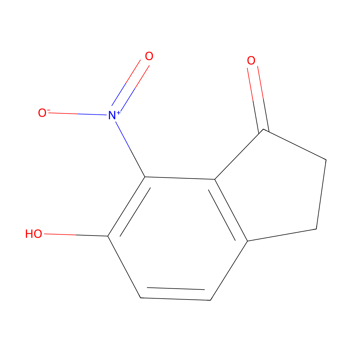 6-Hydroxy-7-nitro-1-indanone molecular structure, CAS 85515-22-6