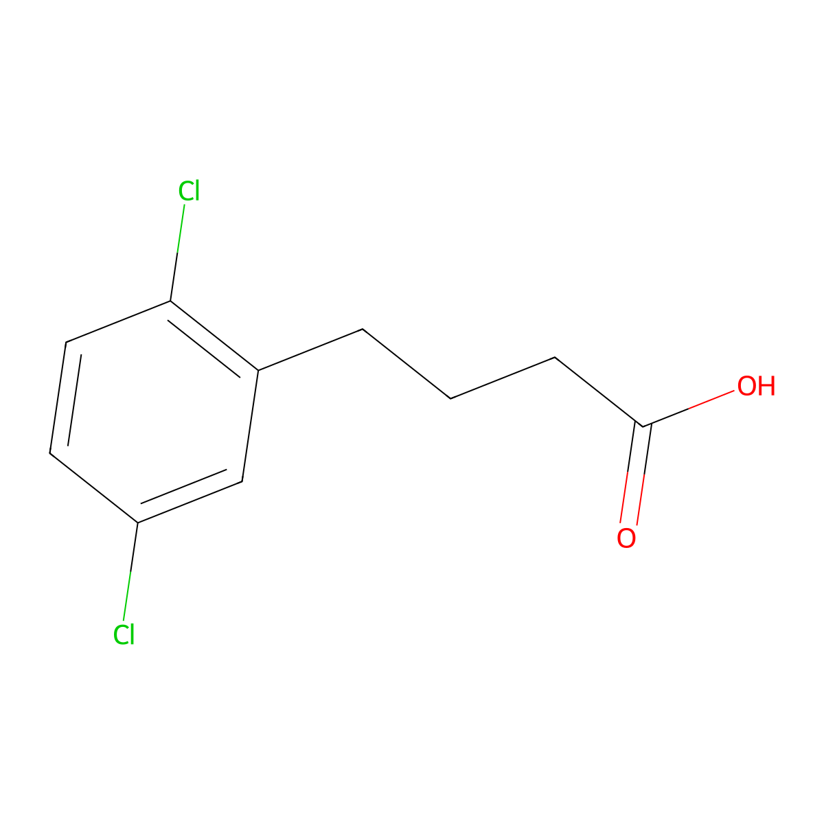 4-(2,5-Dichlorophenyl)butanoic acid molecular structure, CAS 855152-60-2
