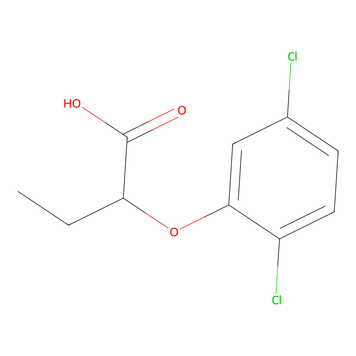 2-(2,5-Dichlorophenoxy)butanoic acid molecular structure, CAS 855152-75-9