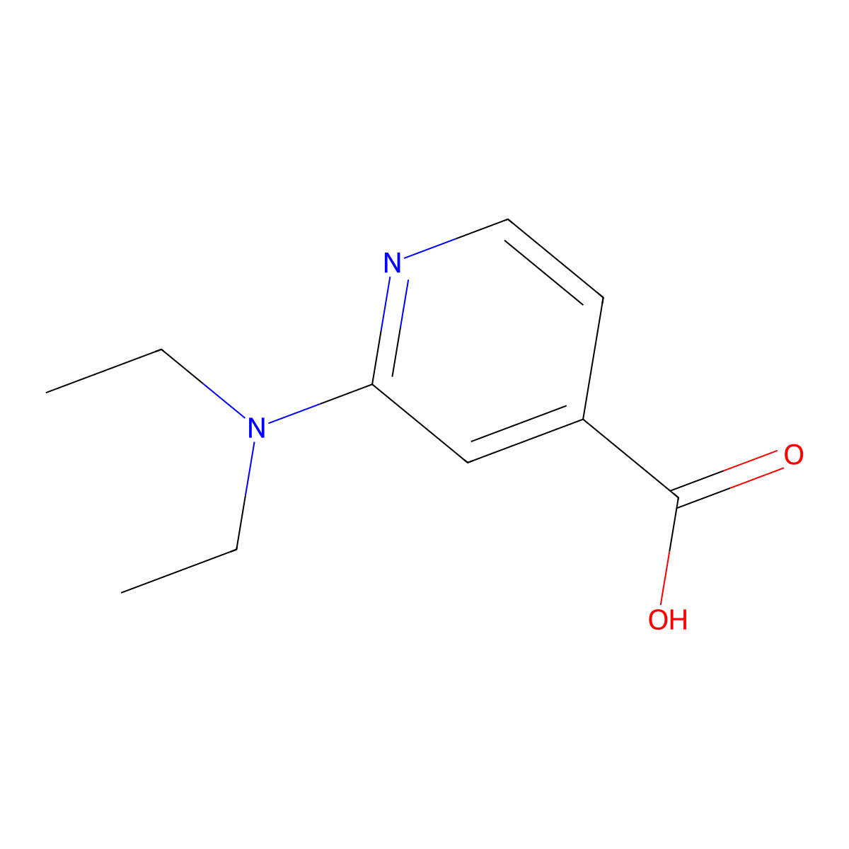 2-(Diethylamino)isonicotinic acid molecular structure, CAS 855154-32-4
