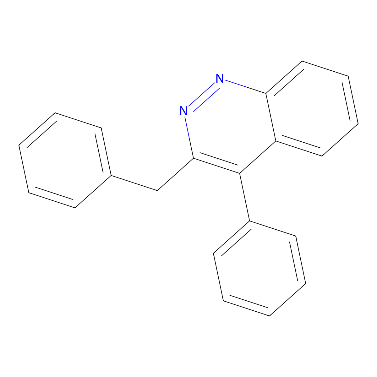 3-Benzyl-4-phenylcinnoline molecular structure, CAS 855161-46-5