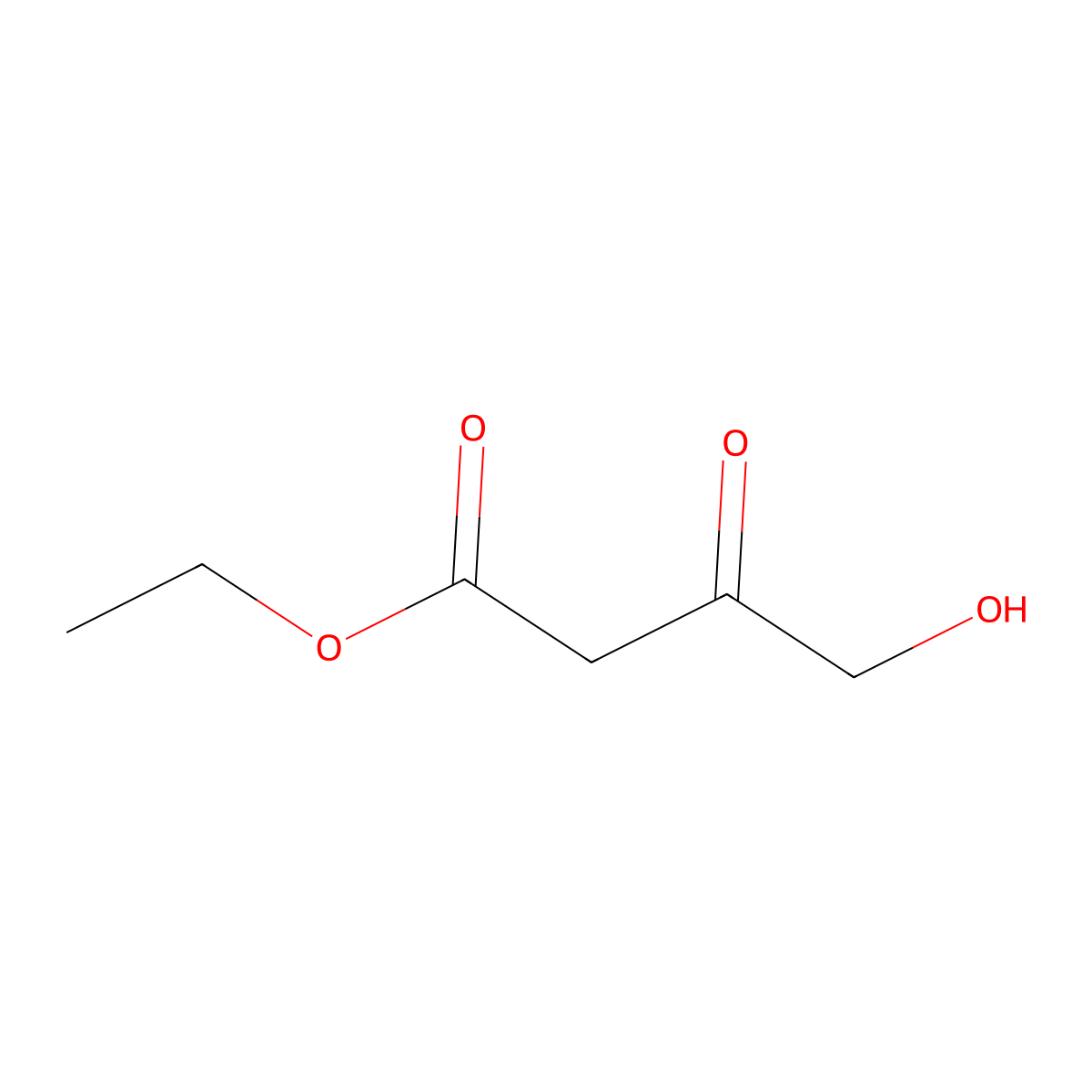 Ethyl 4-hydroxy-3-oxobutanoate molecular structure, CAS 85518-49-6