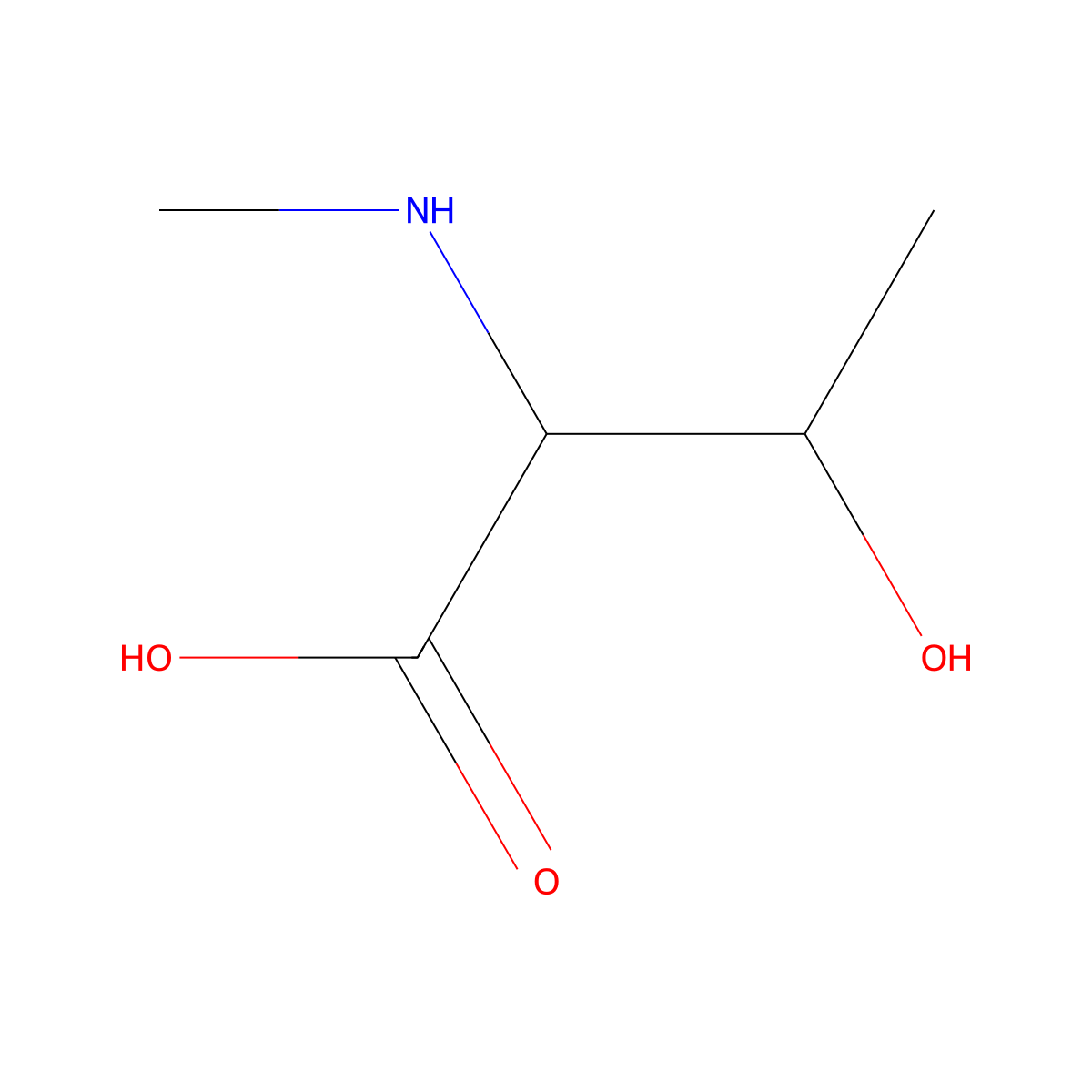 3-Hydroxy-2-(methylamino)butanoic acid molecular structure, CAS 855223-97-1