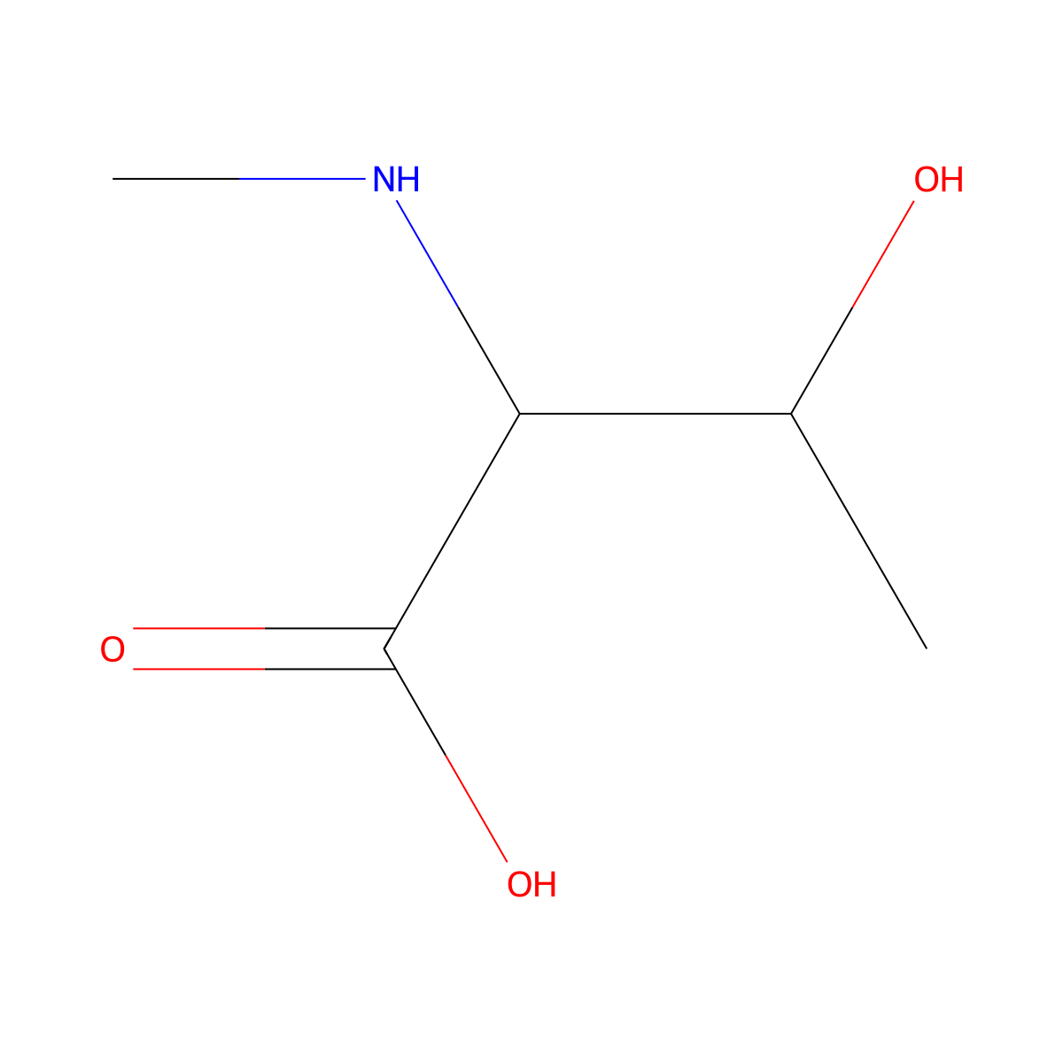 3-Hydroxy-2-(methylamino)butanoic acid molecular structure, CAS 855223-97-1