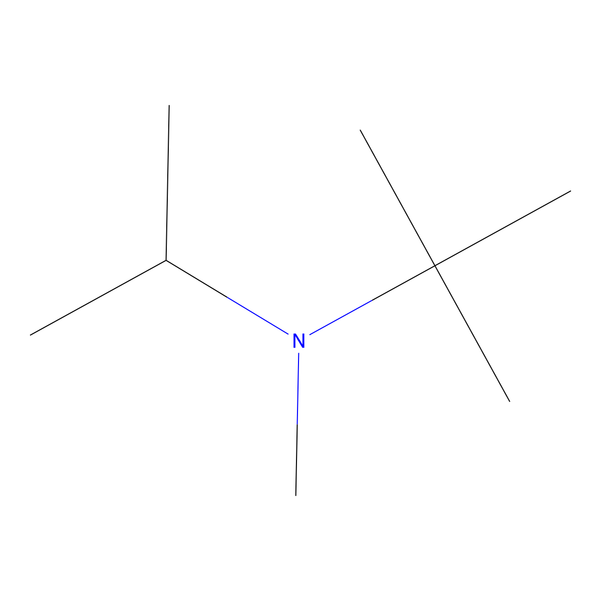 N-Isopropyl-N-methyl-tert-butylamine molecular structure, CAS 85523-00-8