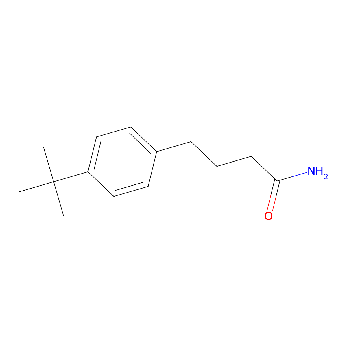 4-(4-Tert-butylphenyl)butanamide molecular structure, CAS 855230-21-6