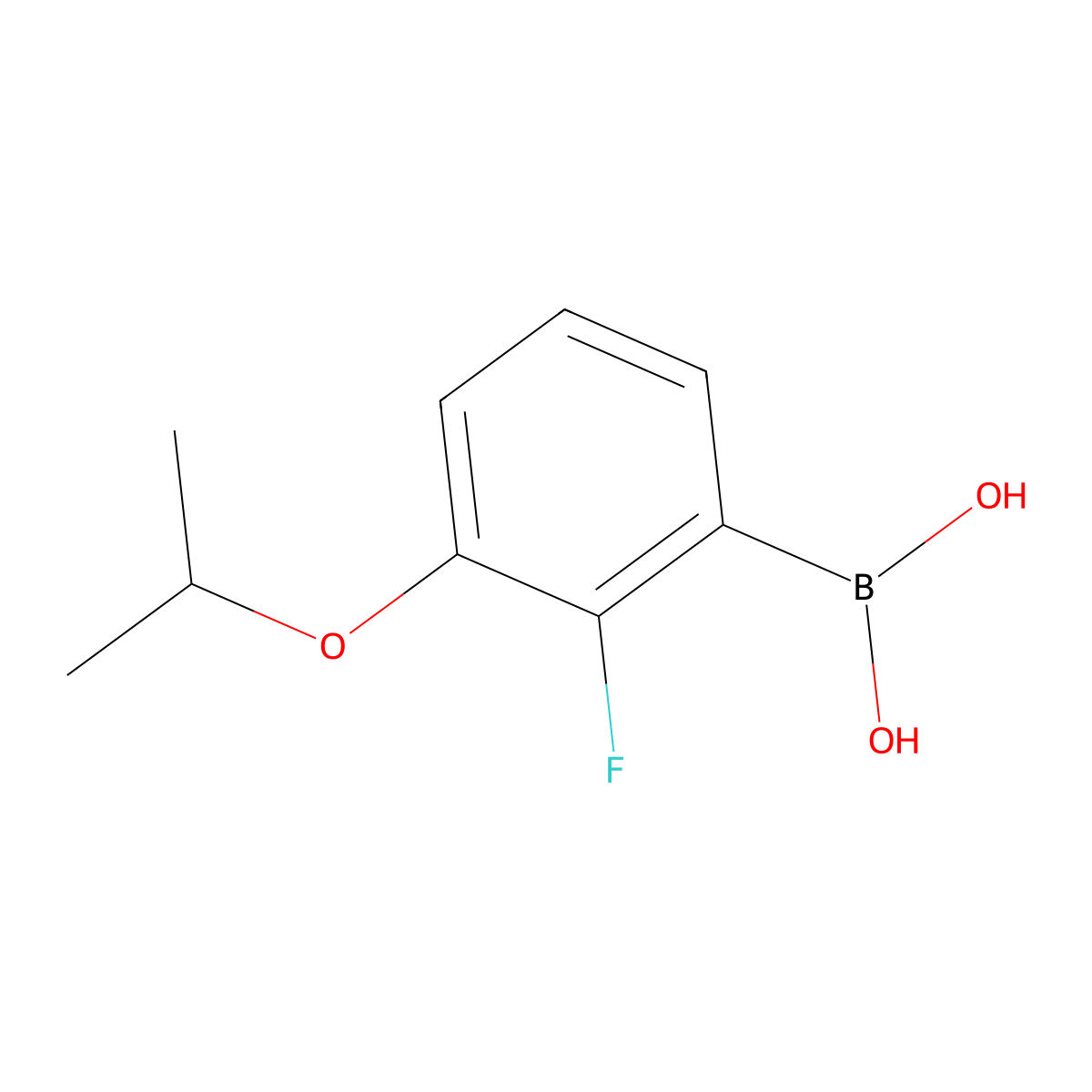 2-Fluoro-3-isopropoxyphenylboronic acid molecular structure, CAS 855230-63-6