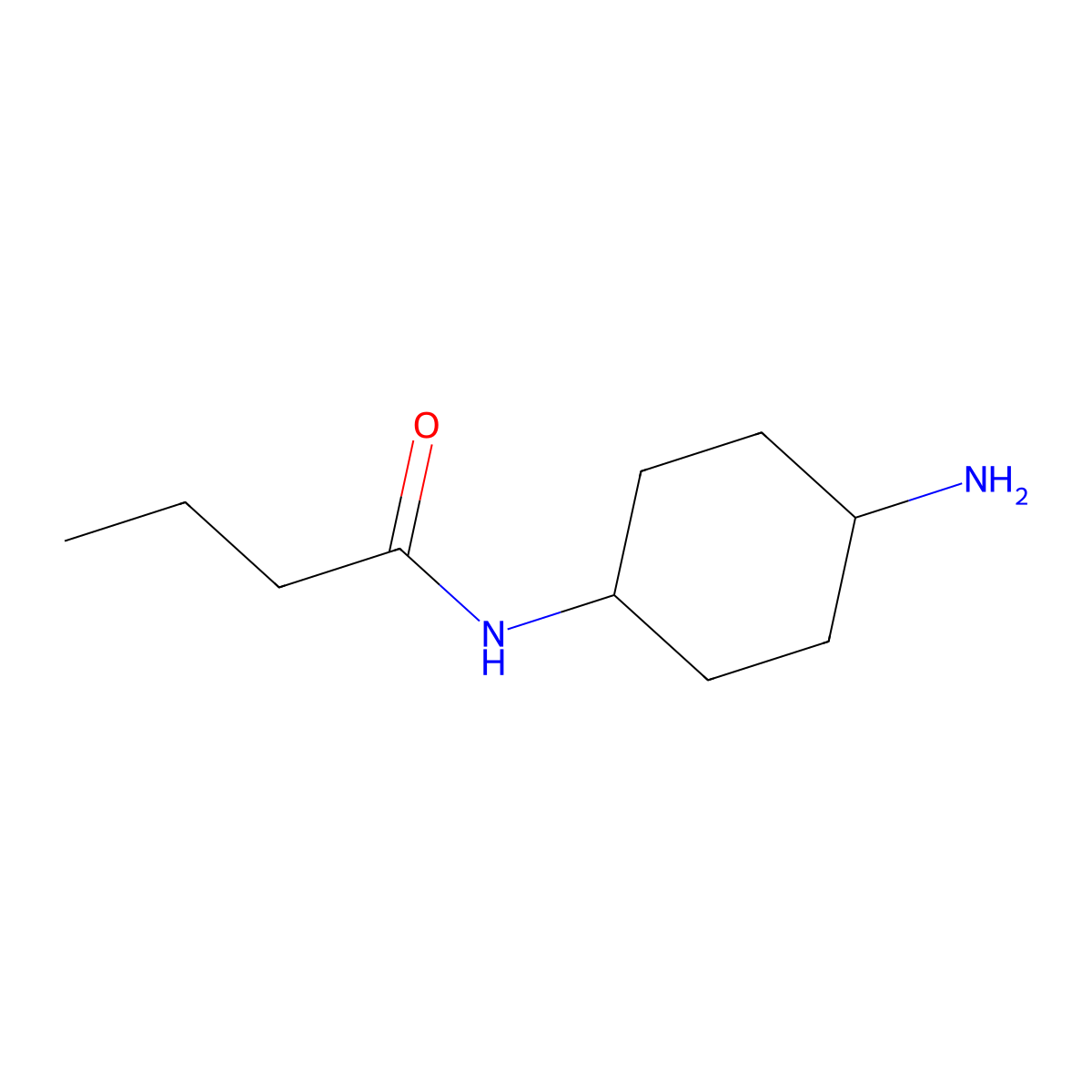 N-(4-aminocyclohexyl)butanamide molecular structure, CAS 855231-94-6