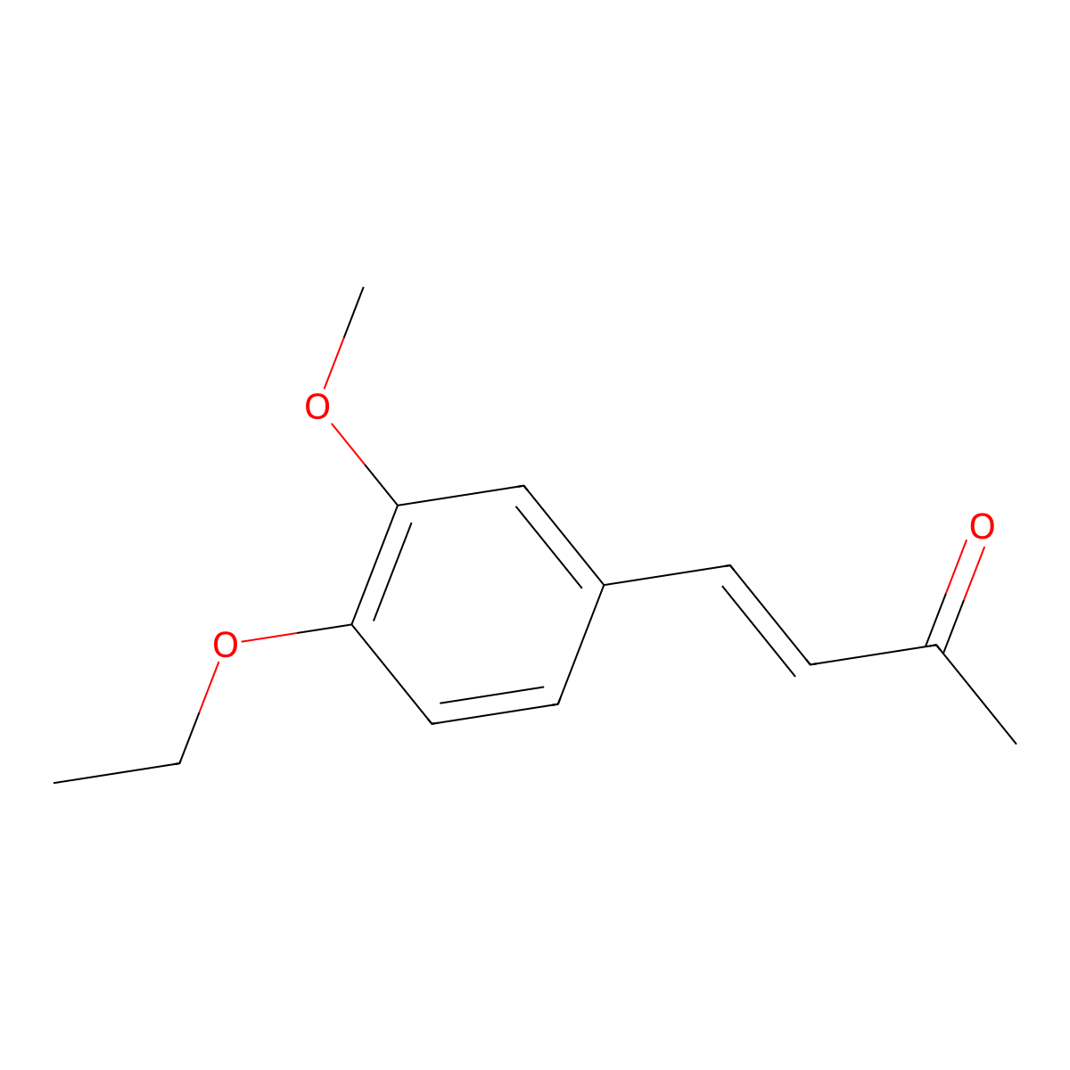 4-(3-Methoxy-4-ethoxyphenyl)-3-buten-2-one molecular structure, CAS 855232-57-4