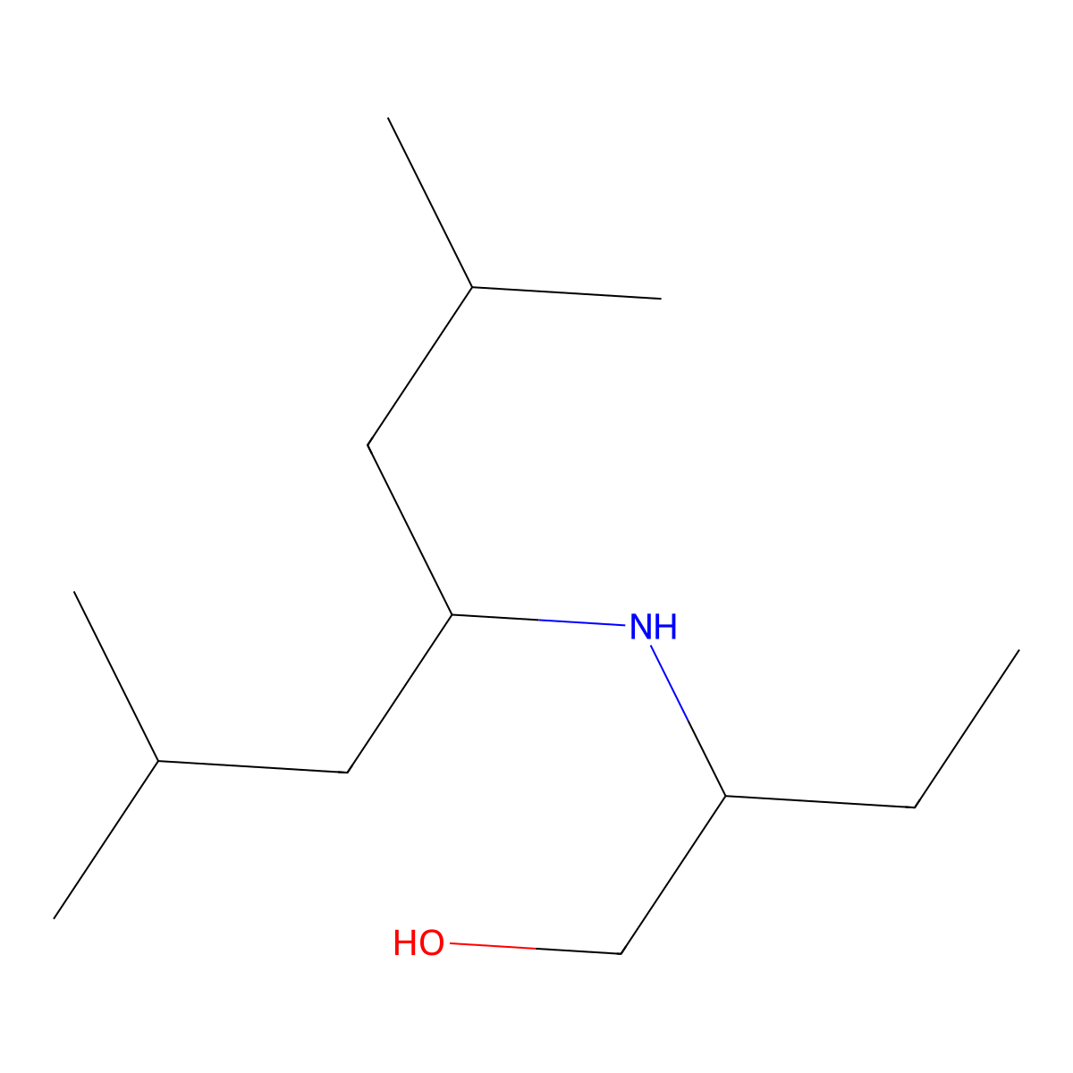 2-[(2,6-Dimethylheptan-4-yl)amino]butan-1-ol molecular structure, CAS 855237-61-5
