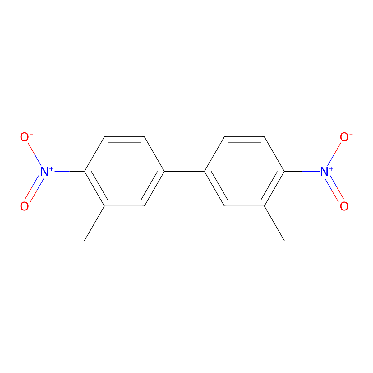 3,3'-Dimethyl-4,4'-dinitro-1,1'-biphenyl molecular structure, CAS 855245-73-7