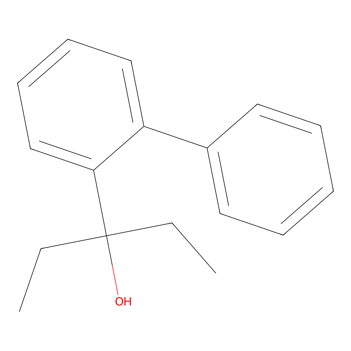 3-([1,1'-Biphenyl]-2-yl)pentan-3-ol molecular structure, CAS 855253-69-9