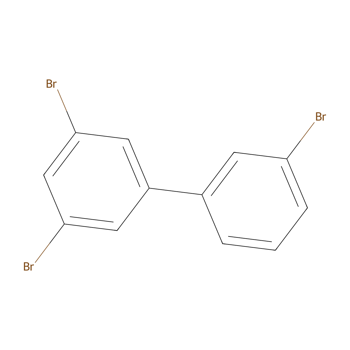 1,1'-Biphenyl, 3,3',5-tribromo- molecular structure, CAS 855255-44-6