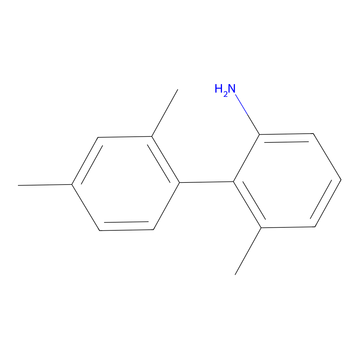 2',4',6-Trimethyl-[1,1'-biphenyl]-2-amine molecular structure, CAS 855256-08-5