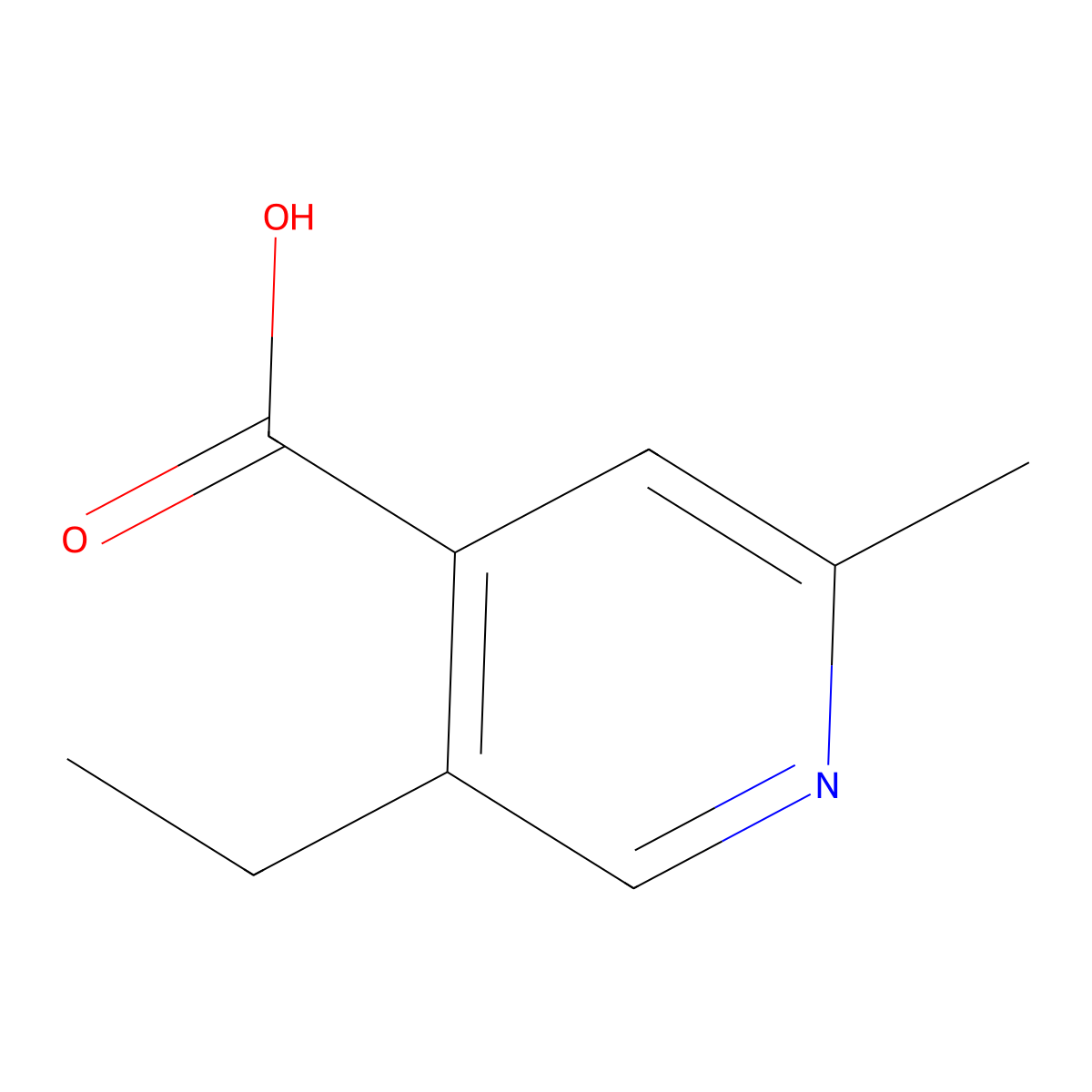 5-Ethyl-2-methylisonicotinic acid molecular structure, CAS 855270-32-5