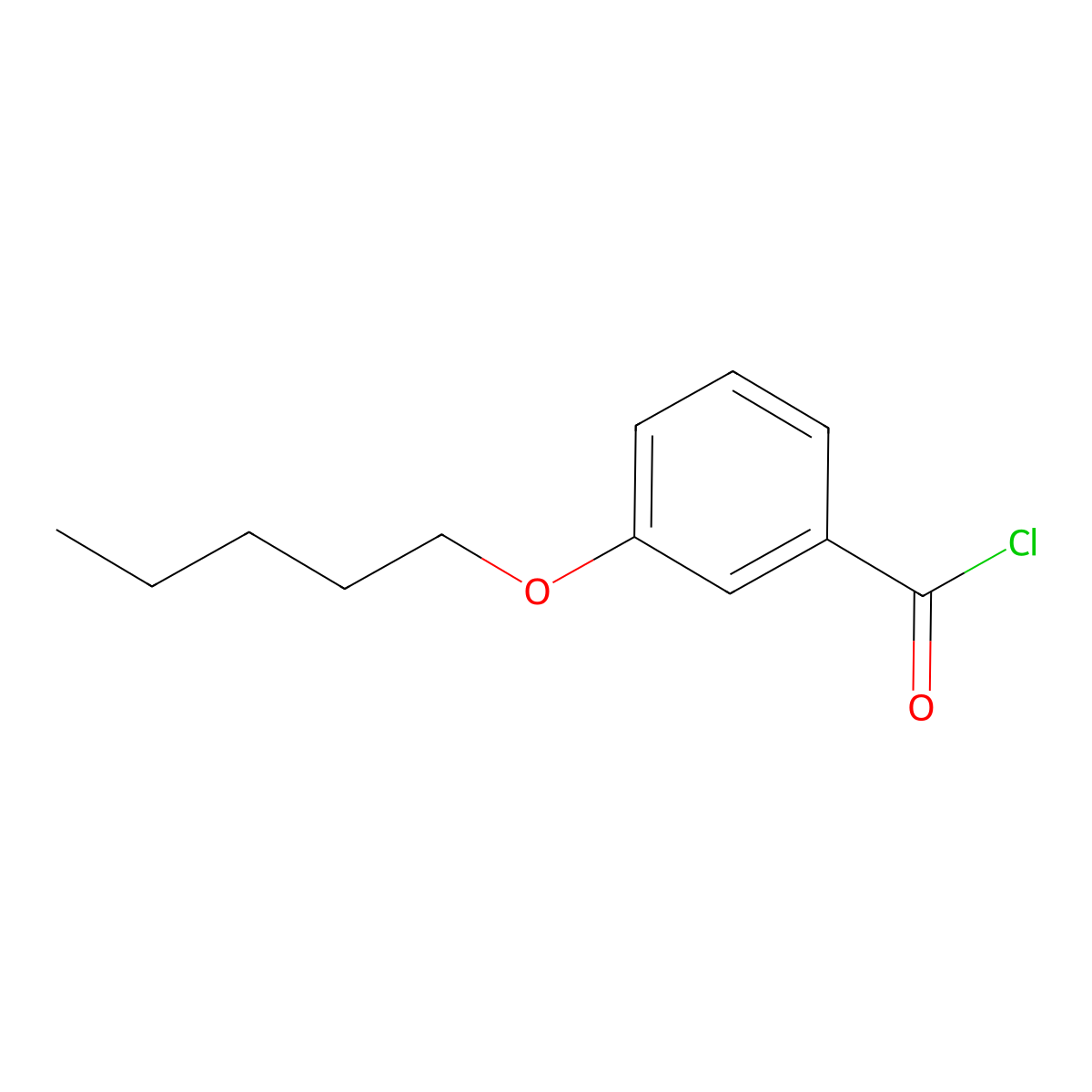 3-n-Pentoxybenzoyl chloride molecular structure, CAS 855272-71-8