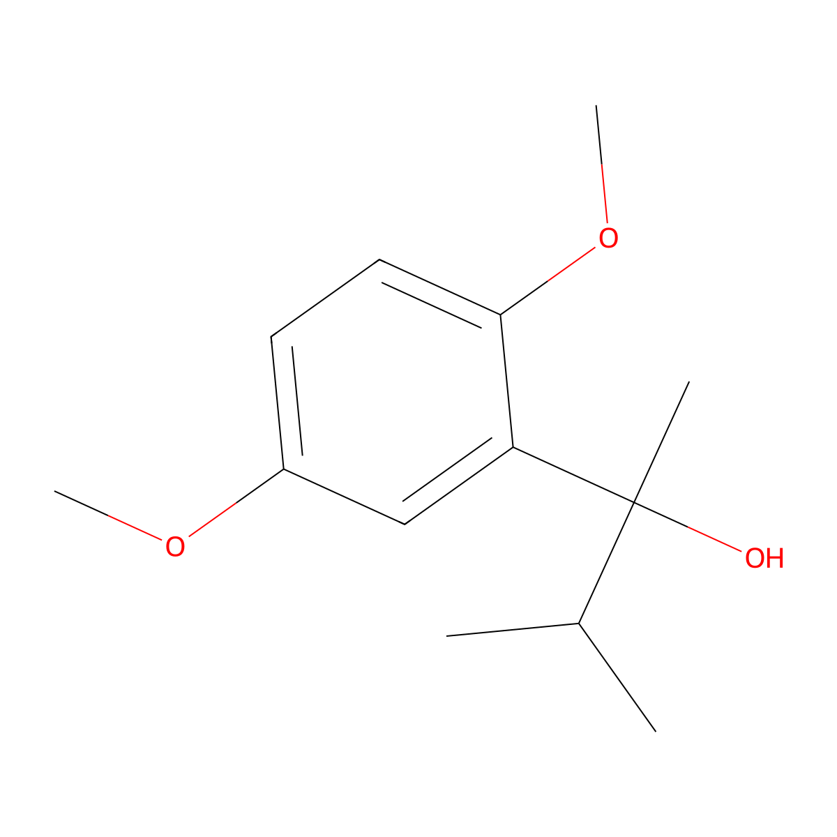 2-(2,5-Dimethoxyphenyl)-3-methyl-butan-2-ol molecular structure, CAS 855273-15-3
