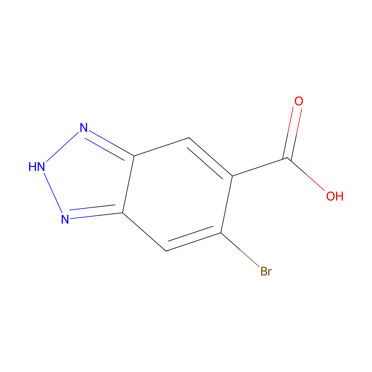 5-Bromo-1H-benzo[d][1,2,3]triazole-6-carboxylic acid molecular structure, CAS 855275-80-8