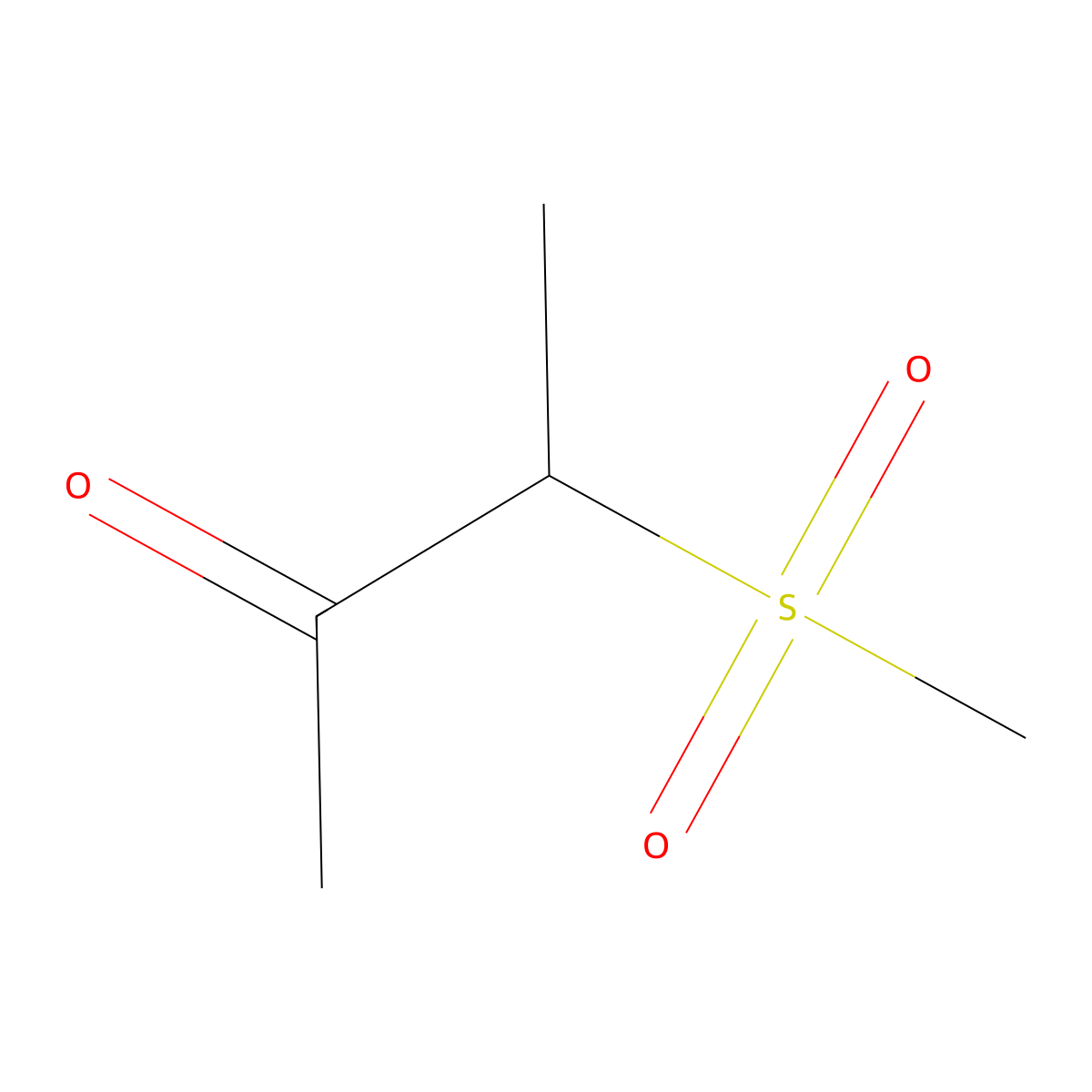 3-Methanesulfonylbutan-2-one molecular structure, CAS 855280-05-6