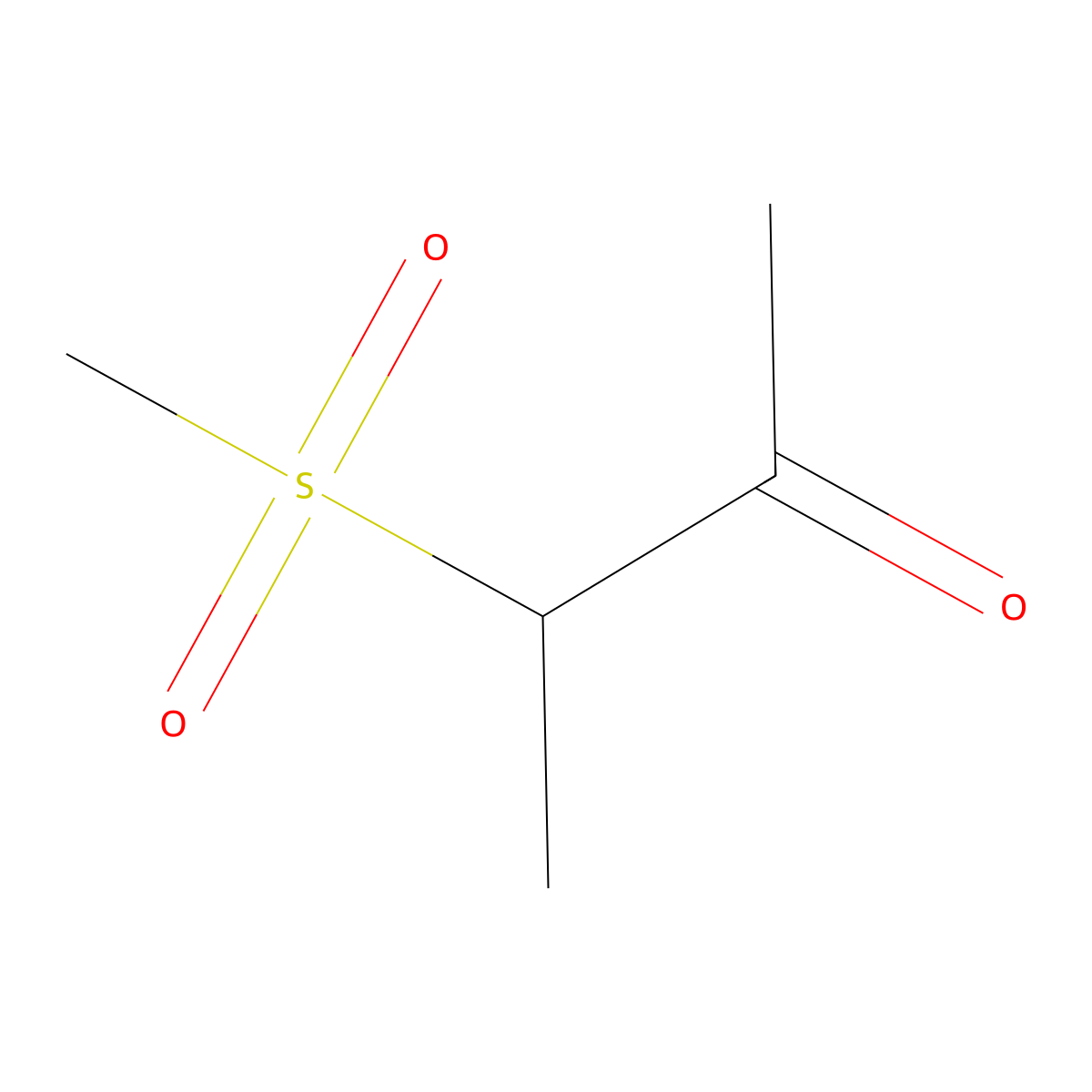 3-Methanesulfonylbutan-2-one molecular structure, CAS 855280-05-6