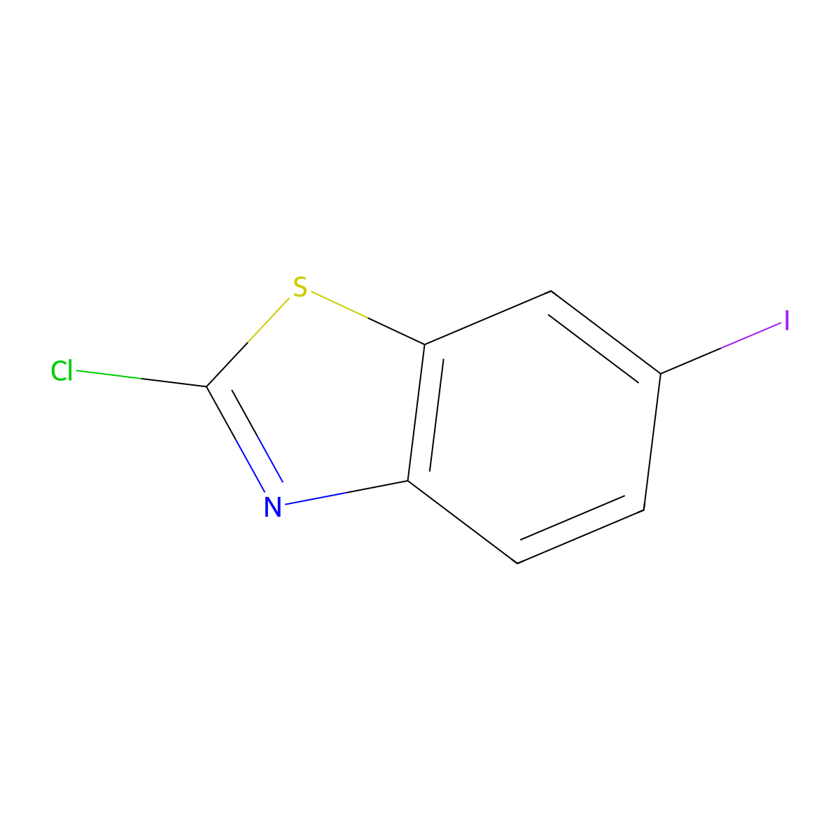 2-Chloro-6-iodobenzo[d]thiazole molecular structure, CAS 855282-75-6