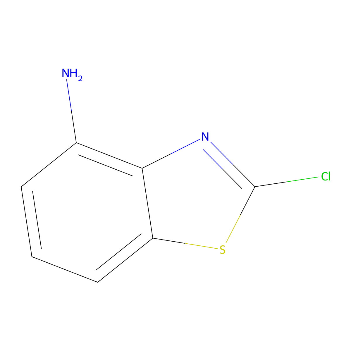 2-Chlorobenzo[d]thiazol-4-amine molecular structure, CAS 855283-00-0