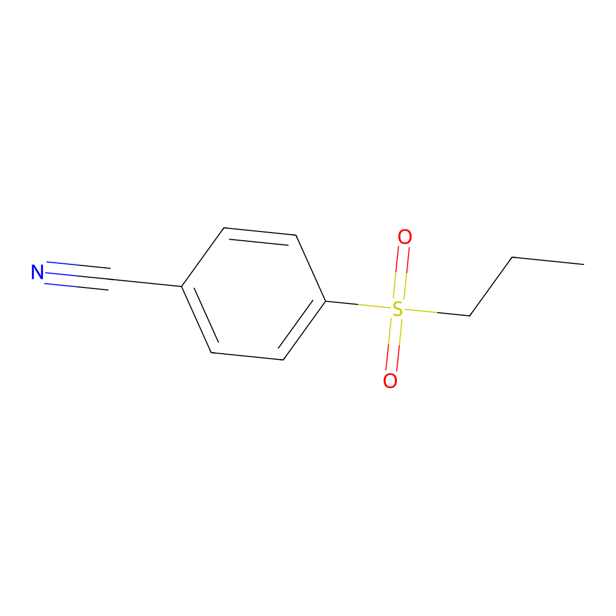 4-(propylsulfonyl)Benzonitrile molecular structure, CAS 855290-50-5