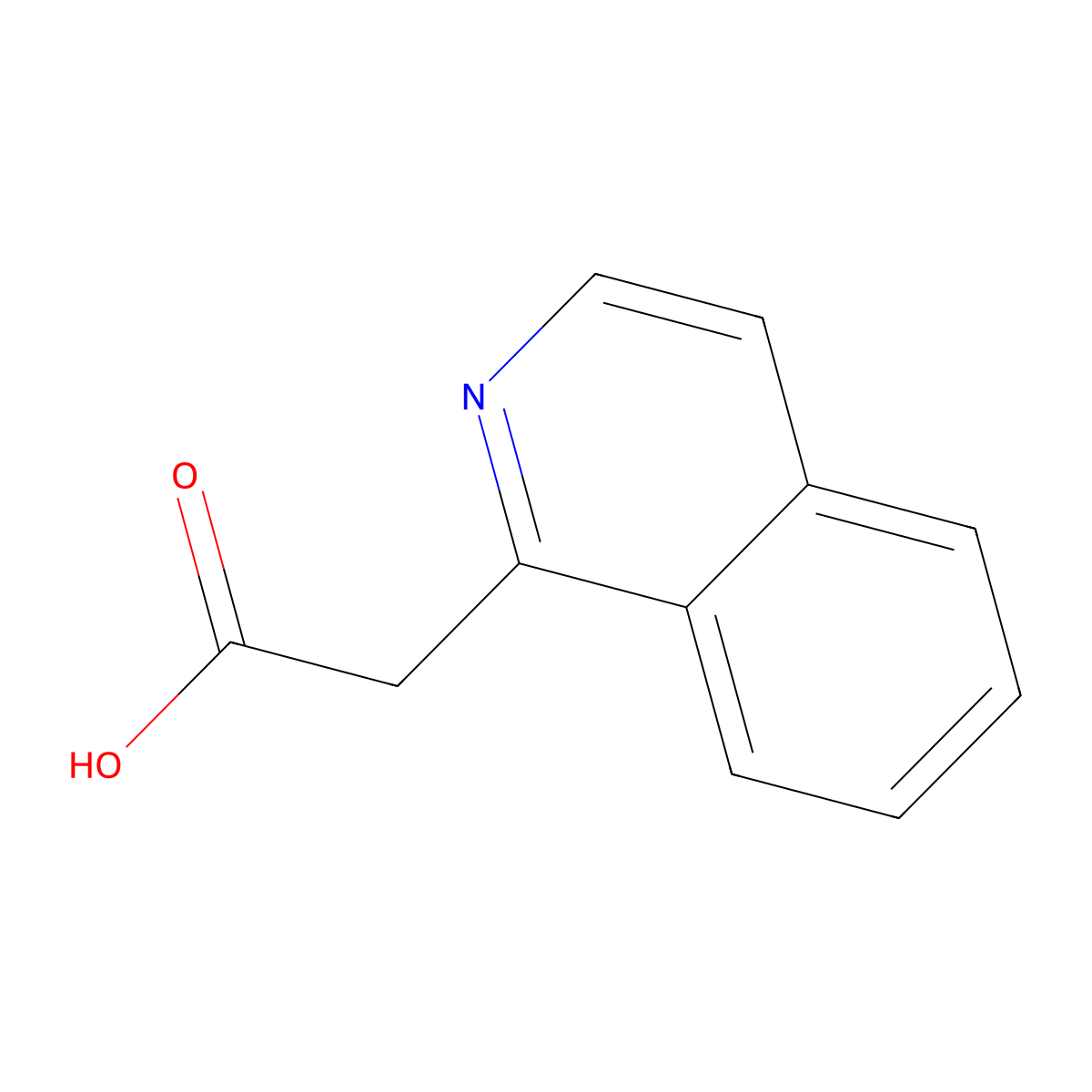 2-(Isoquinolin-1-YL)acetic acid molecular structure, CAS 855292-39-6