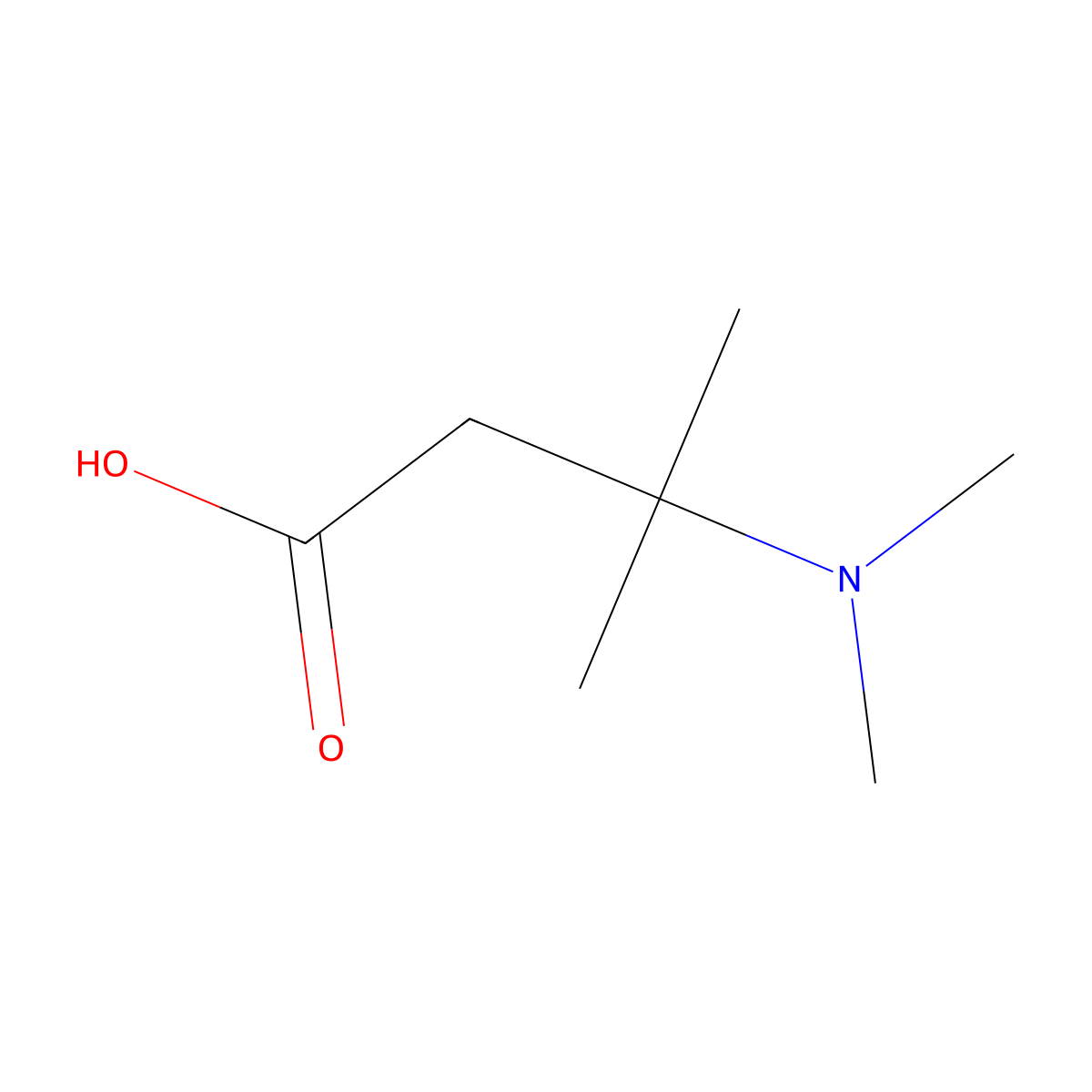3-(Dimethylamino)-3-methylbutanoic acid molecular structure, CAS 855296-25-2