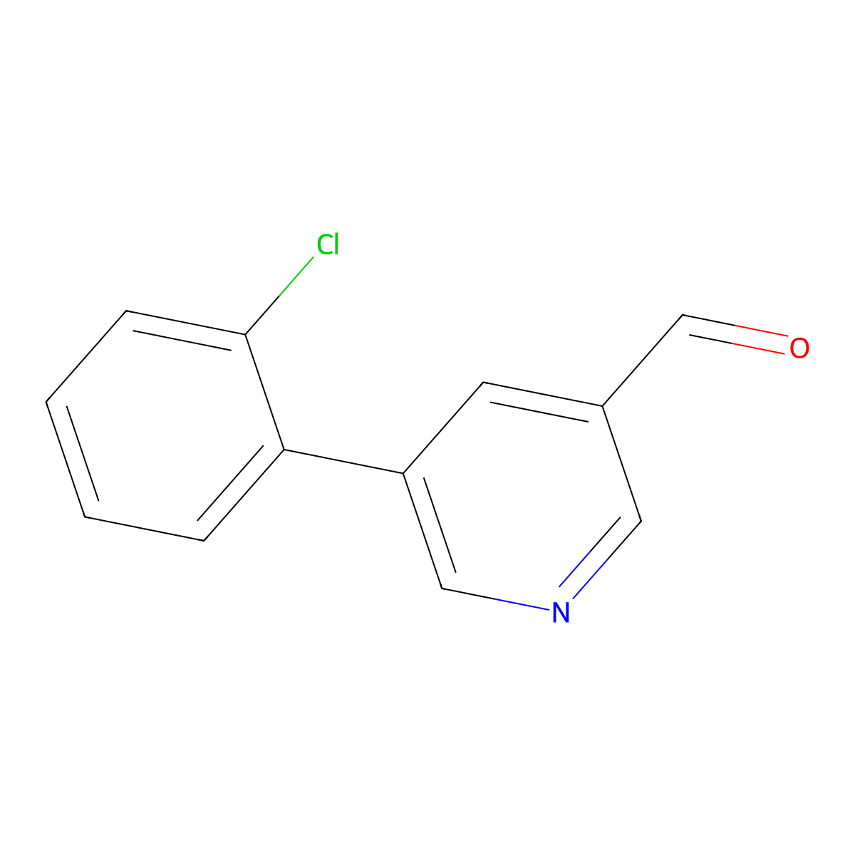 5-(2-Chlorophenyl)nicotinaldehyde molecular structure, CAS 855301-00-7