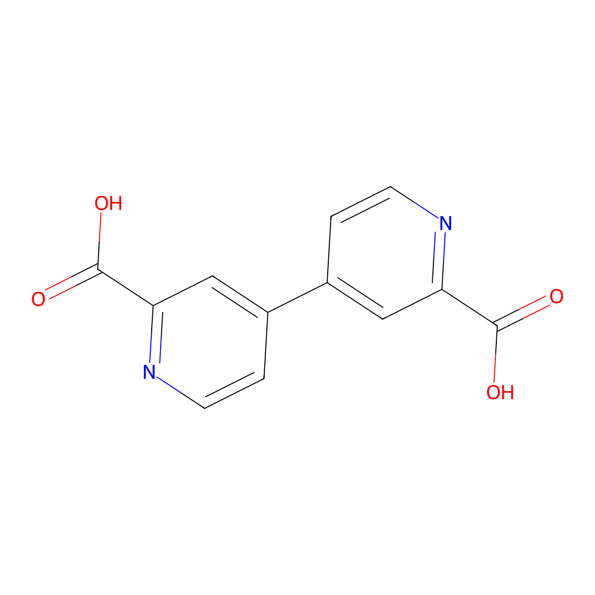 [4,4'-Bipyridine]-2,2'-dicarboxylic acid molecular structure, CAS 85531-49-3