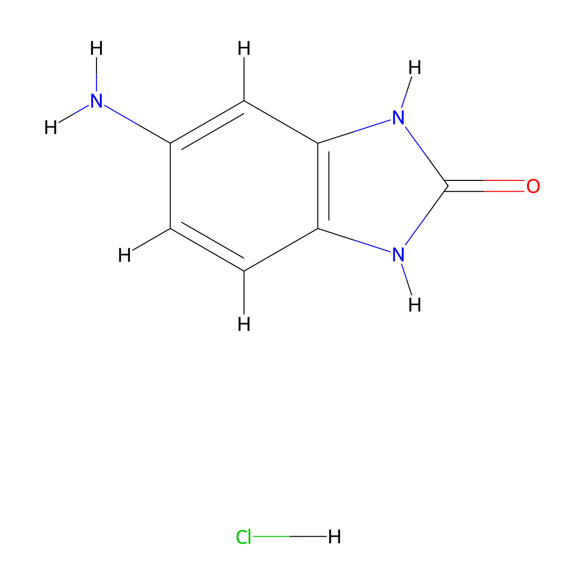 5-Amino-1H-benzo[d]imidazol-2(3H)-one hydrochloride molecular structure, CAS 85533-71-7