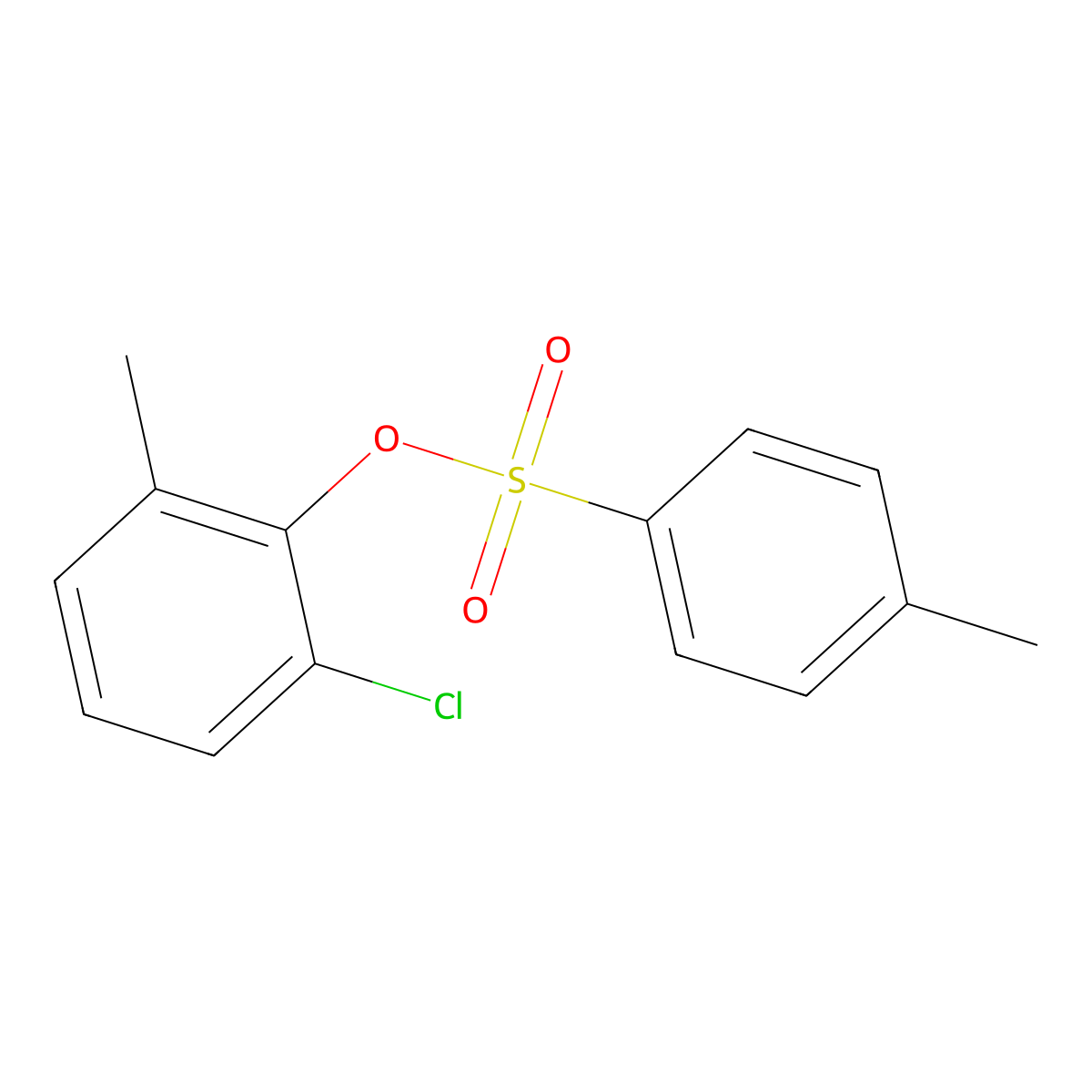2-Chloro-6-methylphenyl 4-methylbenzene-1-sulfonate molecular structure, CAS 855350-58-2