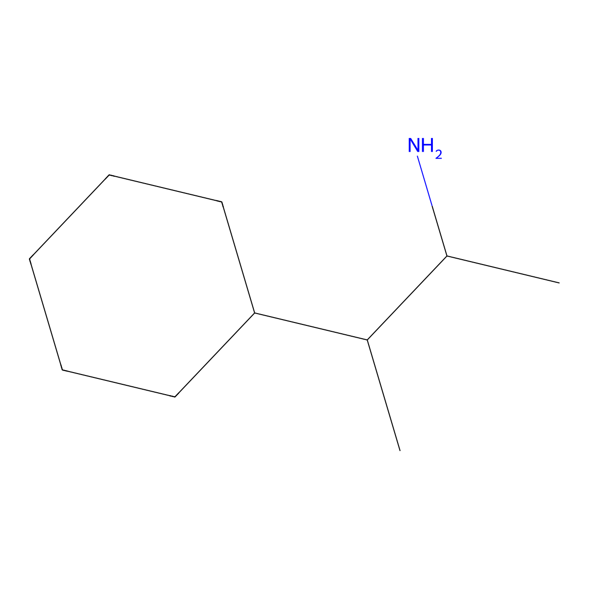 3-Cyclohexylbutan-2-amine molecular structure, CAS 855364-40-8