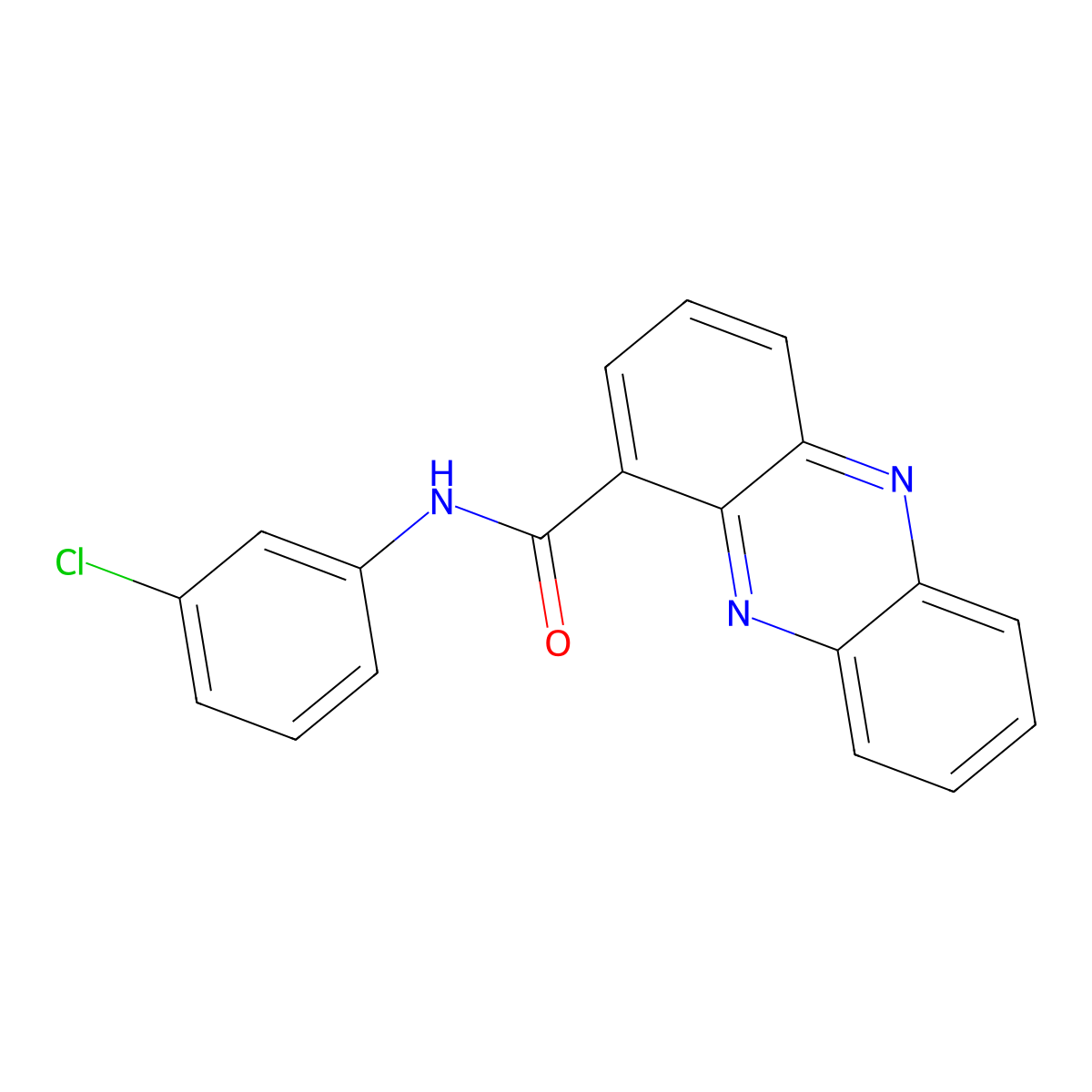 N-(3-chlorophenyl)phenazine-1-carboxamide molecular structure, CAS 855375-32-5
