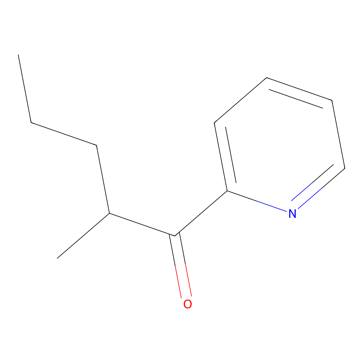 1-Methylbutyl 2-pyridyl ketone molecular structure, CAS 855377-39-8