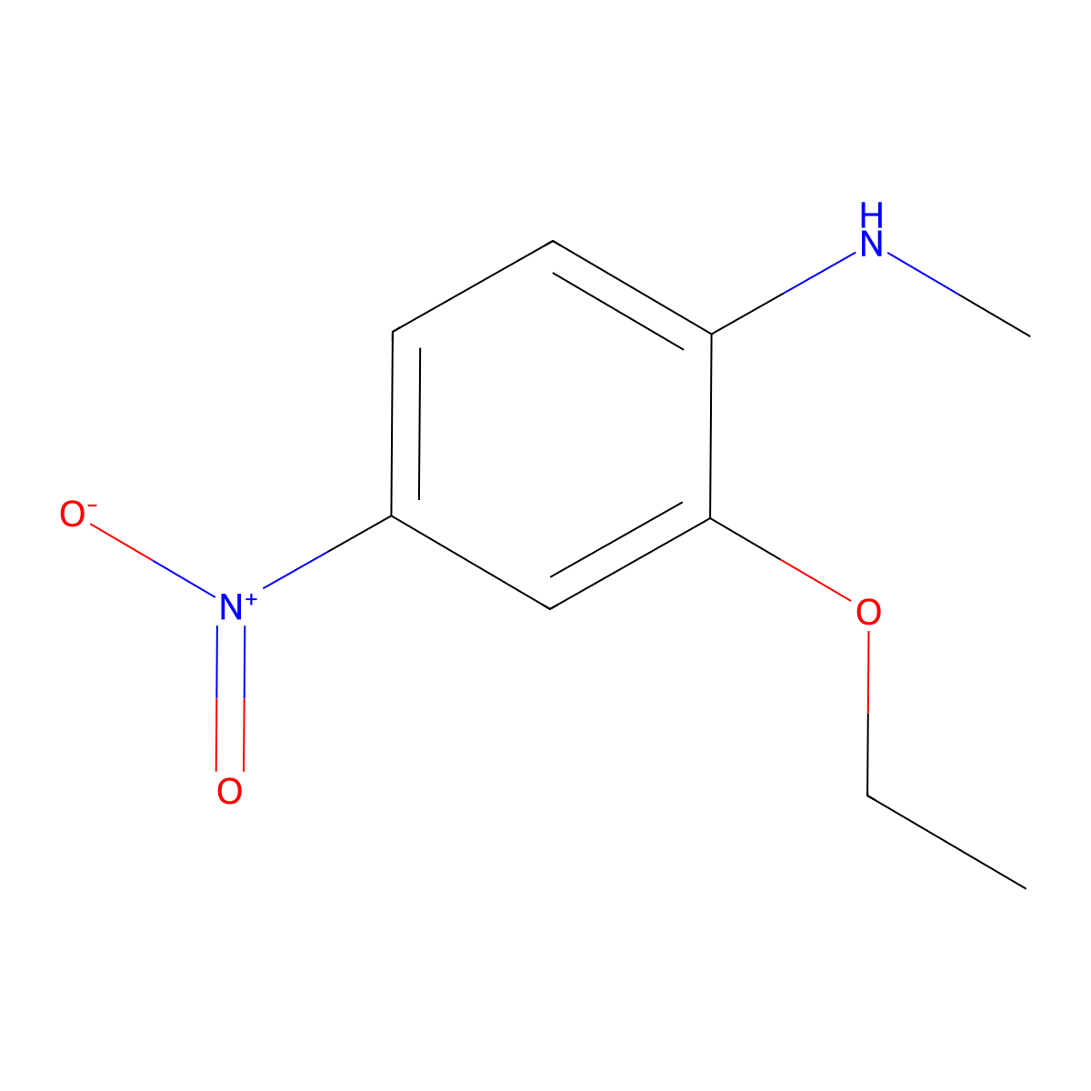 2-ethoxy-N-methyl-4-nitroaniline molecular structure, CAS 855391-92-3