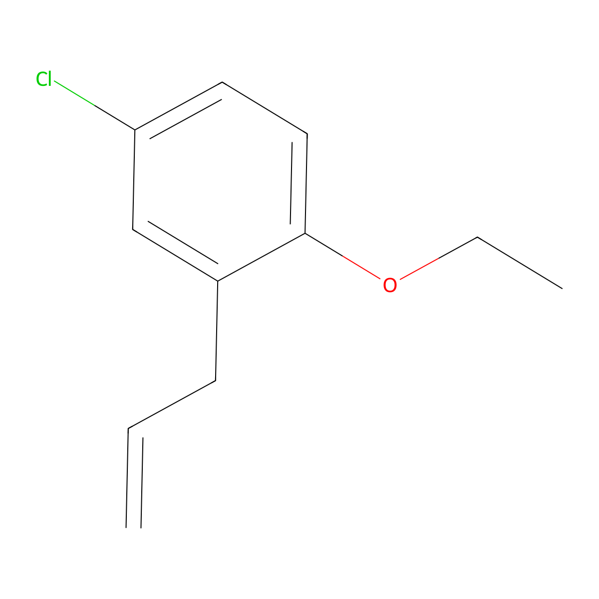 3-(3-Chloro-6-ethoxyphenyl)-1-propene molecular structure, CAS 855394-29-5