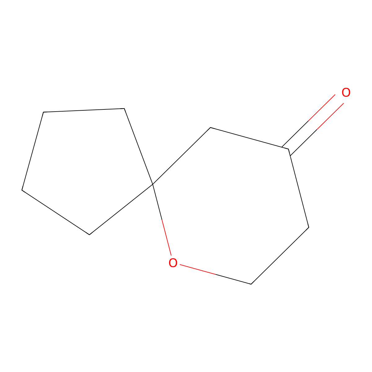 6-Oxaspiro[4.5]decan-9-one molecular structure, CAS 855398-57-1