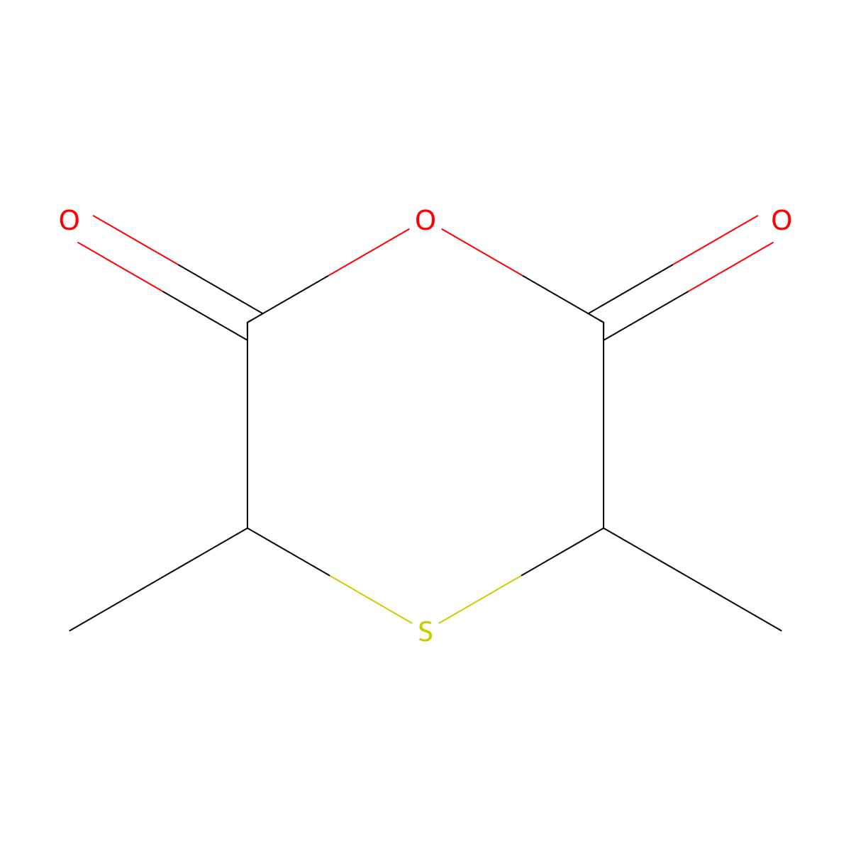 3,5-Dimethyl-1,4-oxathiane-2,6-dione molecular structure, CAS 855398-78-6