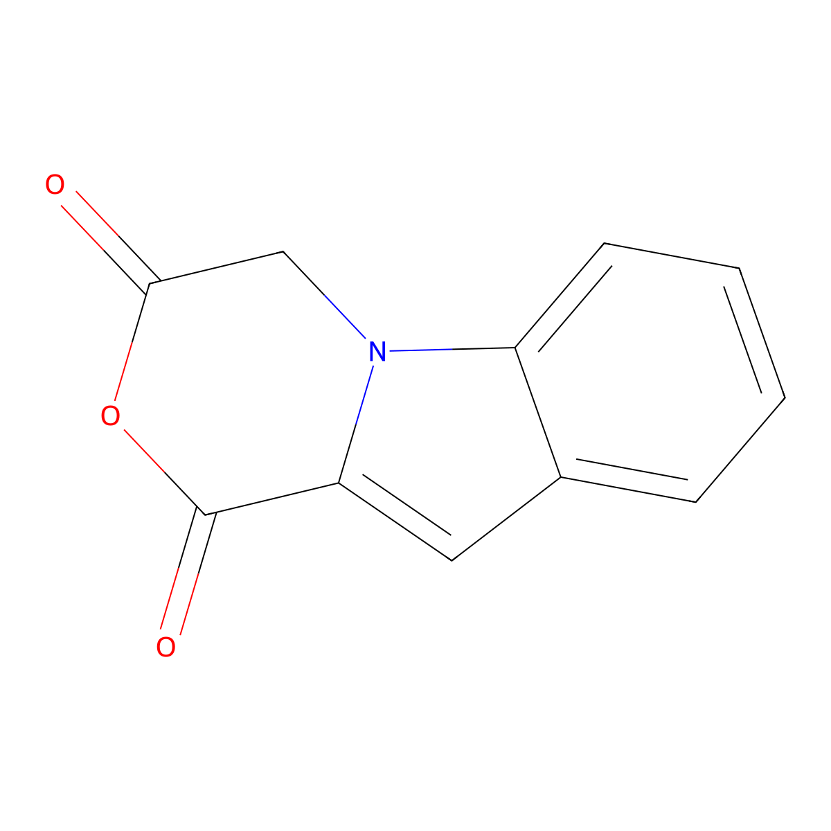 1H,3H,4H-[1,4]oxazino[4,3-a]indole-1,3-dione molecular structure, CAS 855401-44-4