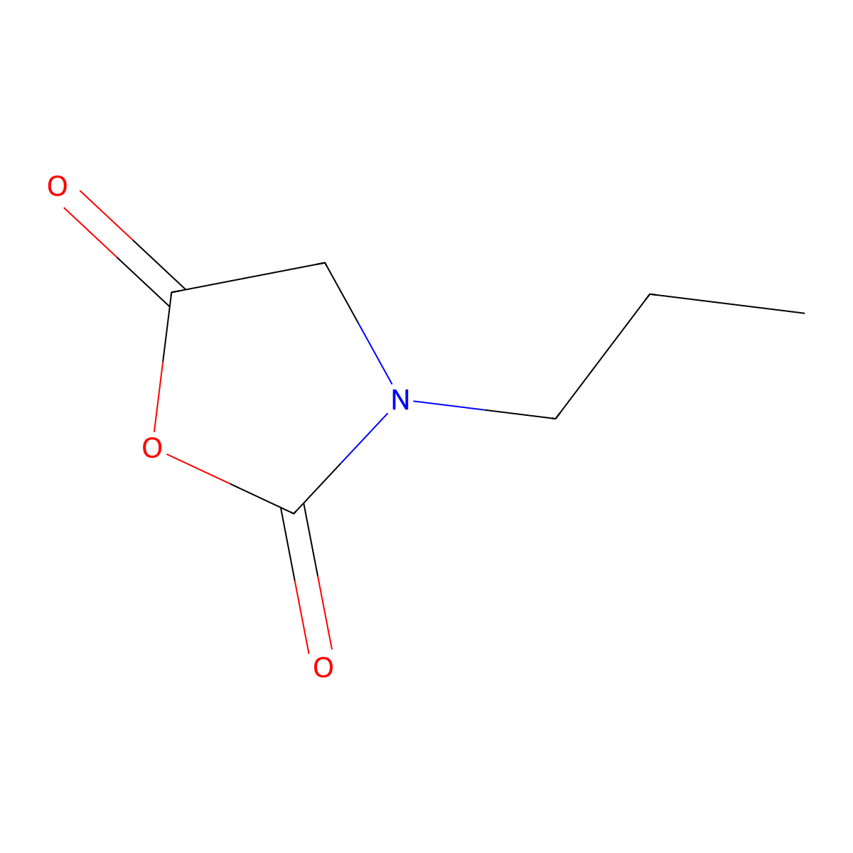 3-Propyloxazolidine-2,5-dione molecular structure, CAS 855410-51-4