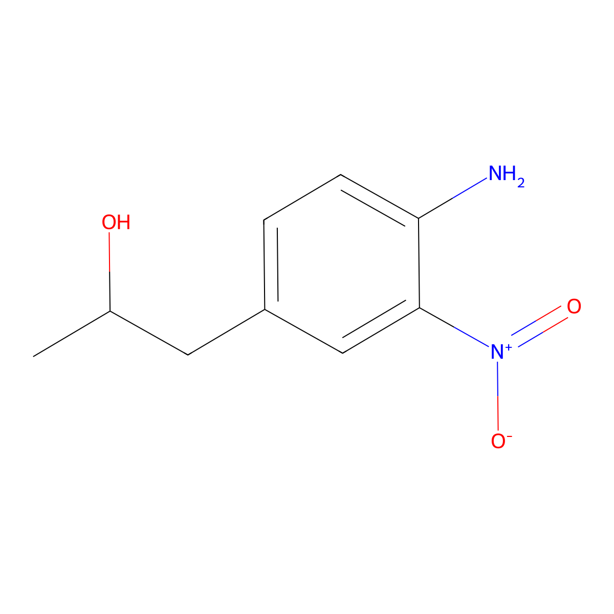 1-(4-Amino-3-nitrophenyl)propan-2-ol molecular structure, CAS 855444-70-1